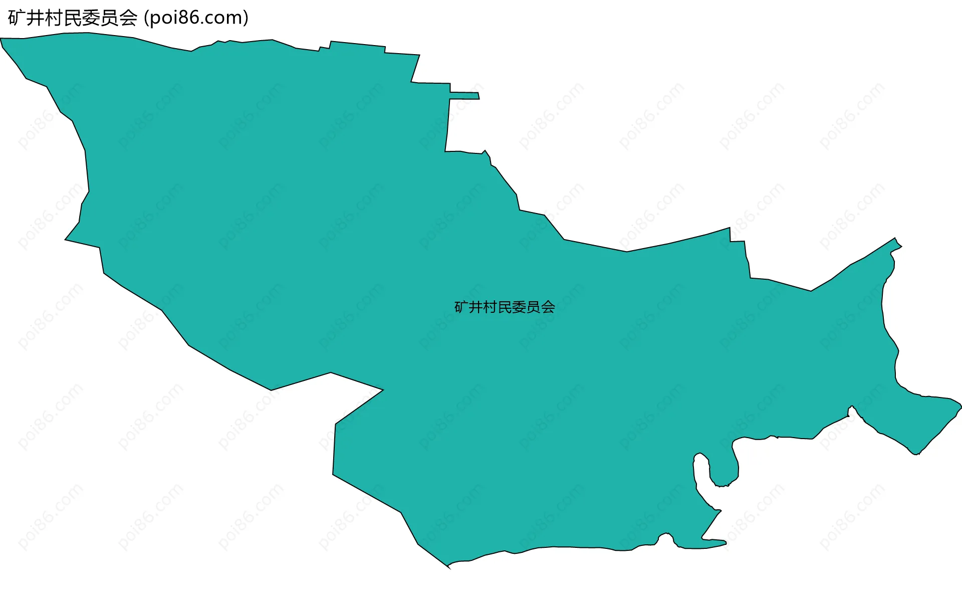 矿井村民委员会边界地图