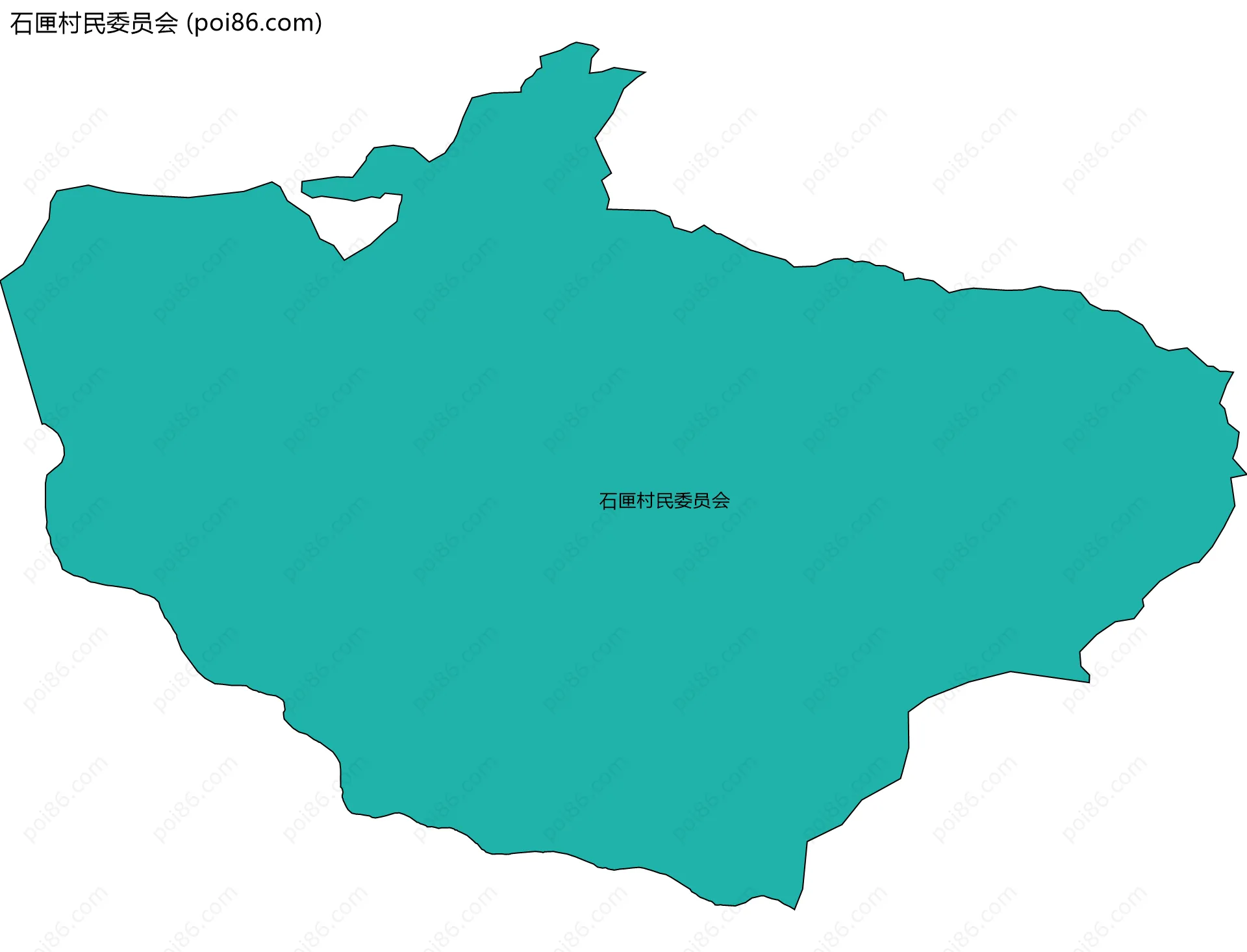 石匣村民委员会边界地图