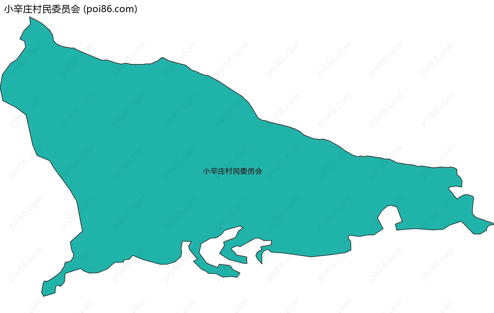 小辛庄村民委员会边界地图