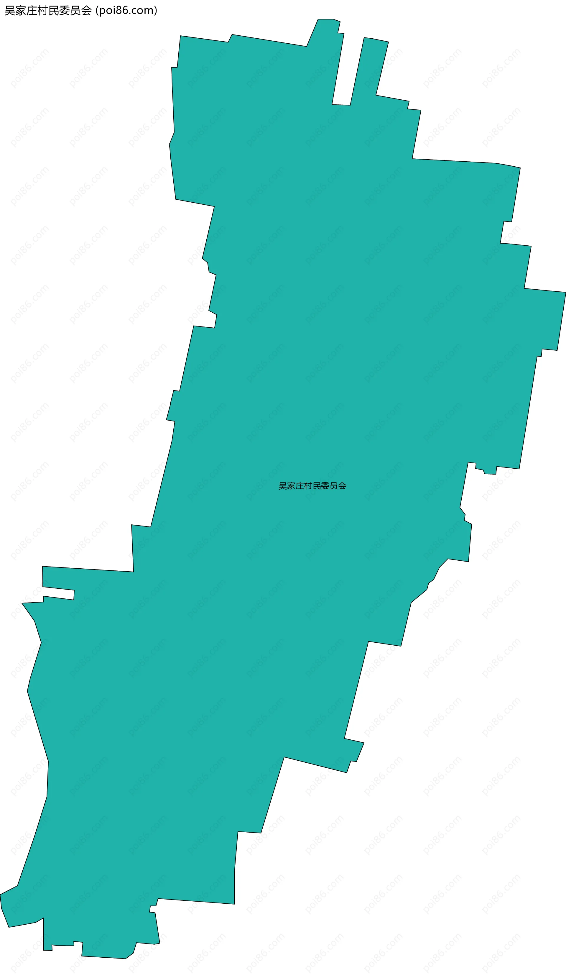 吴家庄村民委员会边界地图