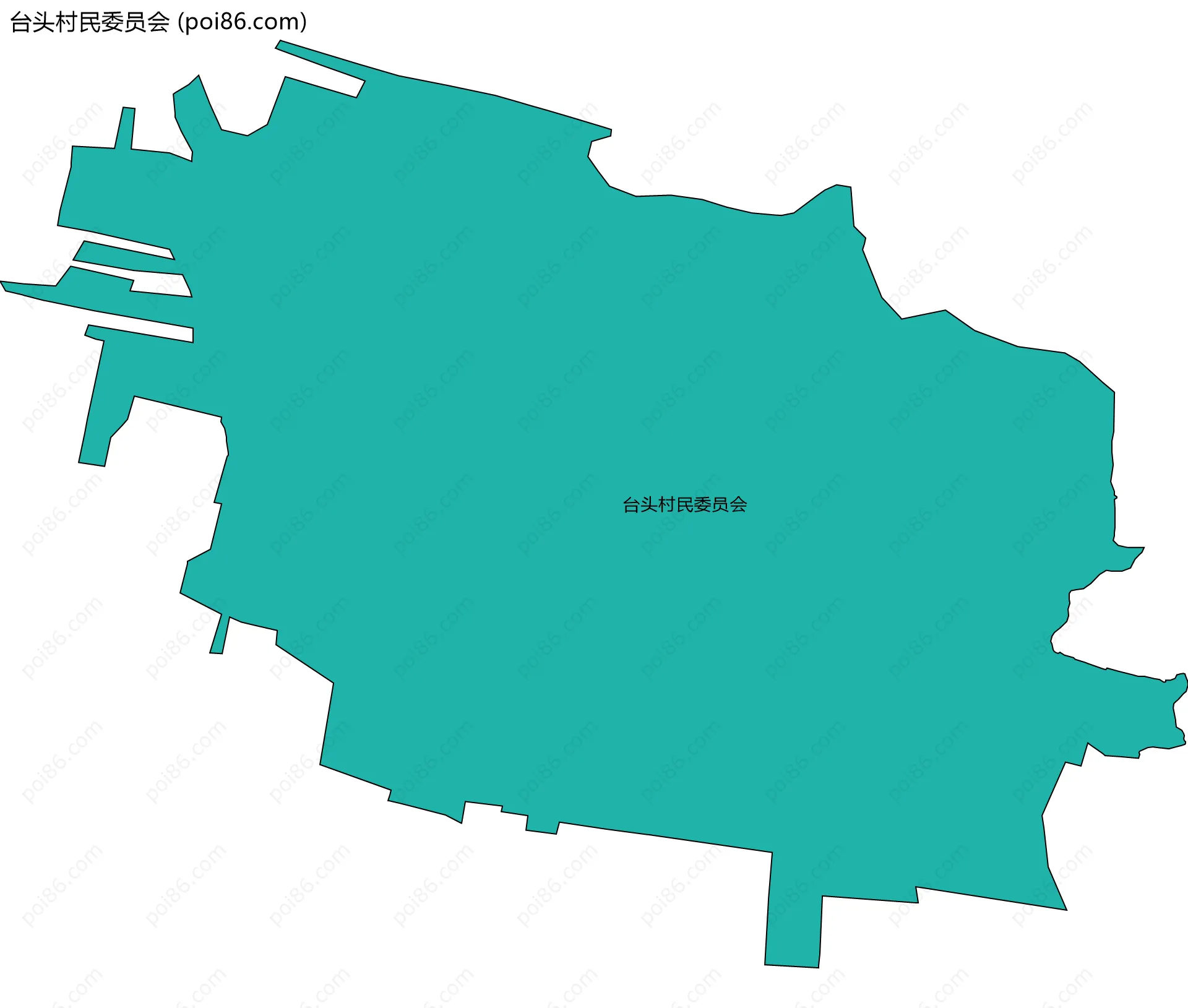 台头村民委员会边界地图