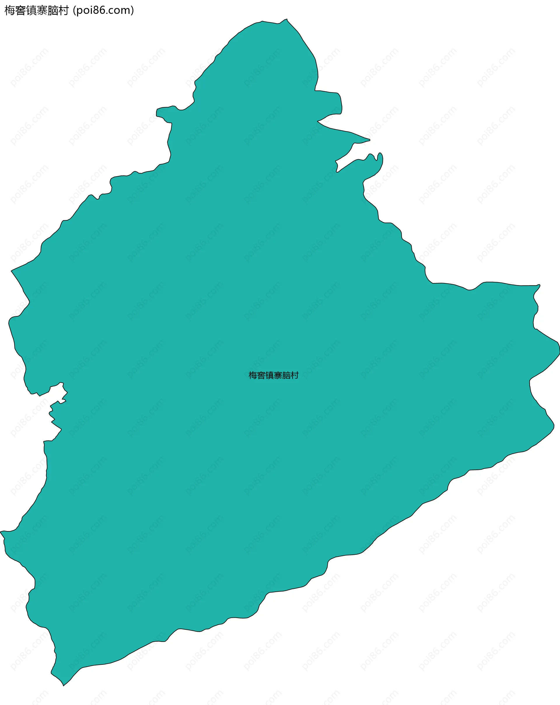 梅窖镇寨脑村边界地图