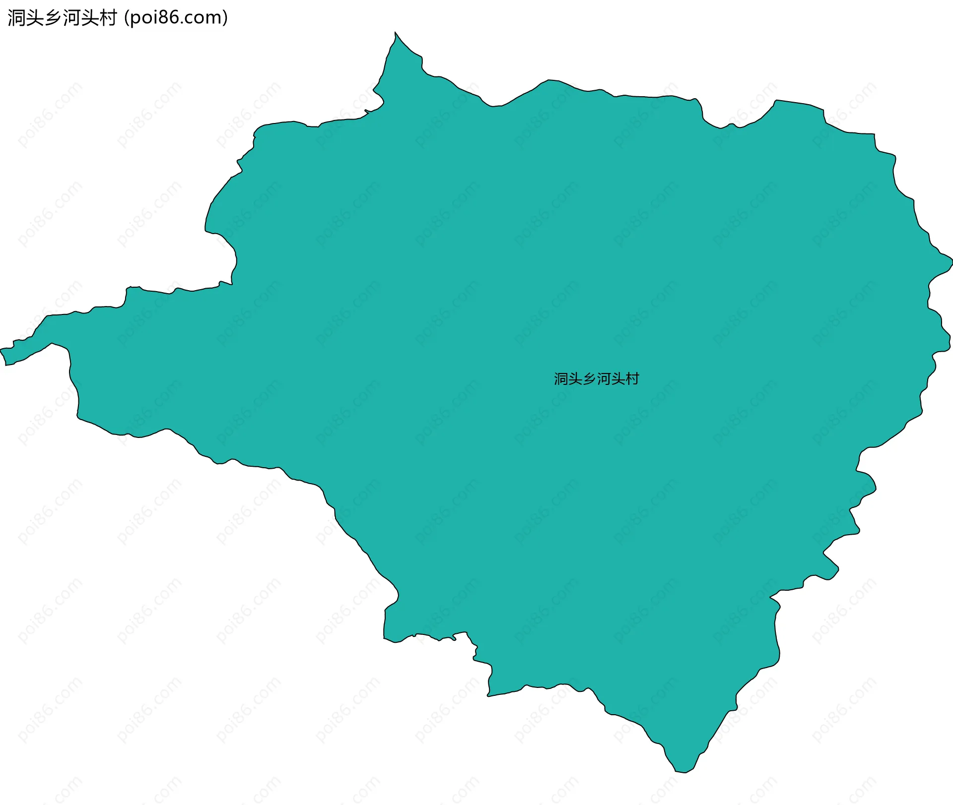 洞头乡河头村边界地图