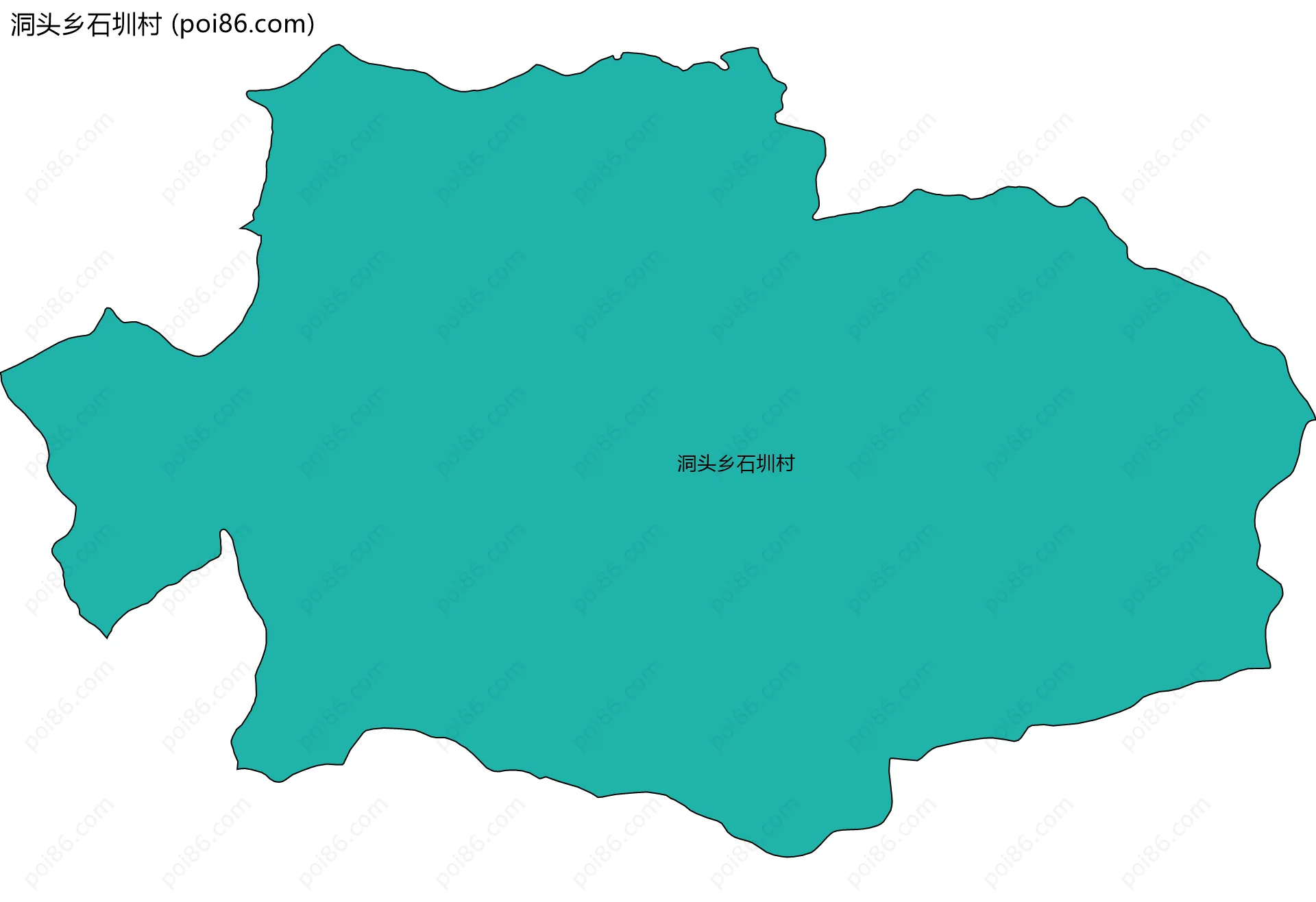 洞头乡石圳村边界地图