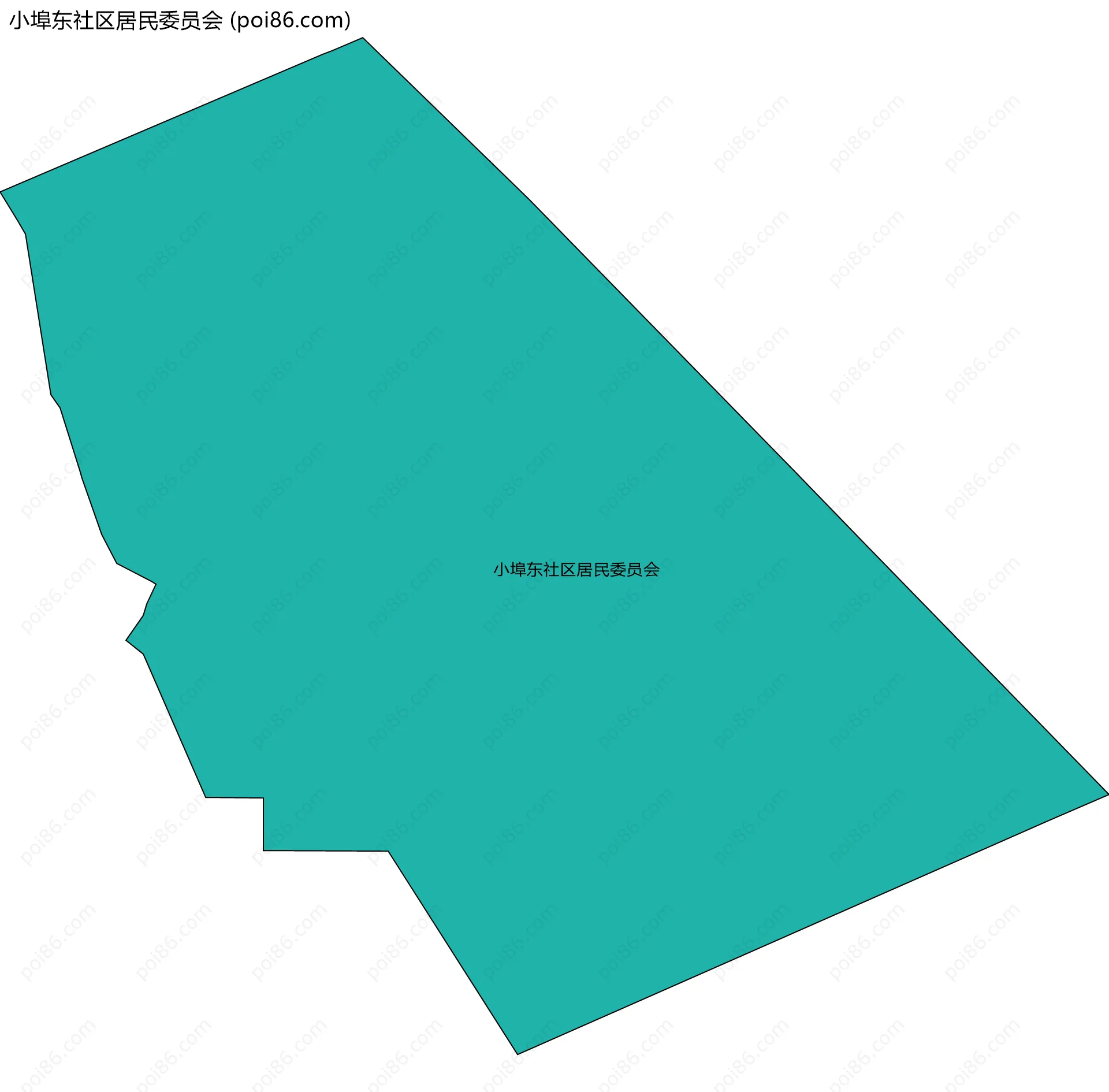 小埠东社区居民委员会边界地图
