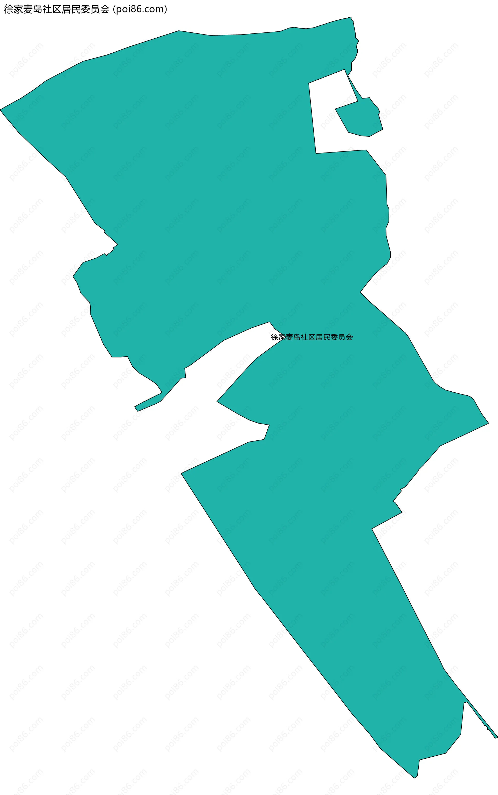 徐家麦岛社区居民委员会边界地图