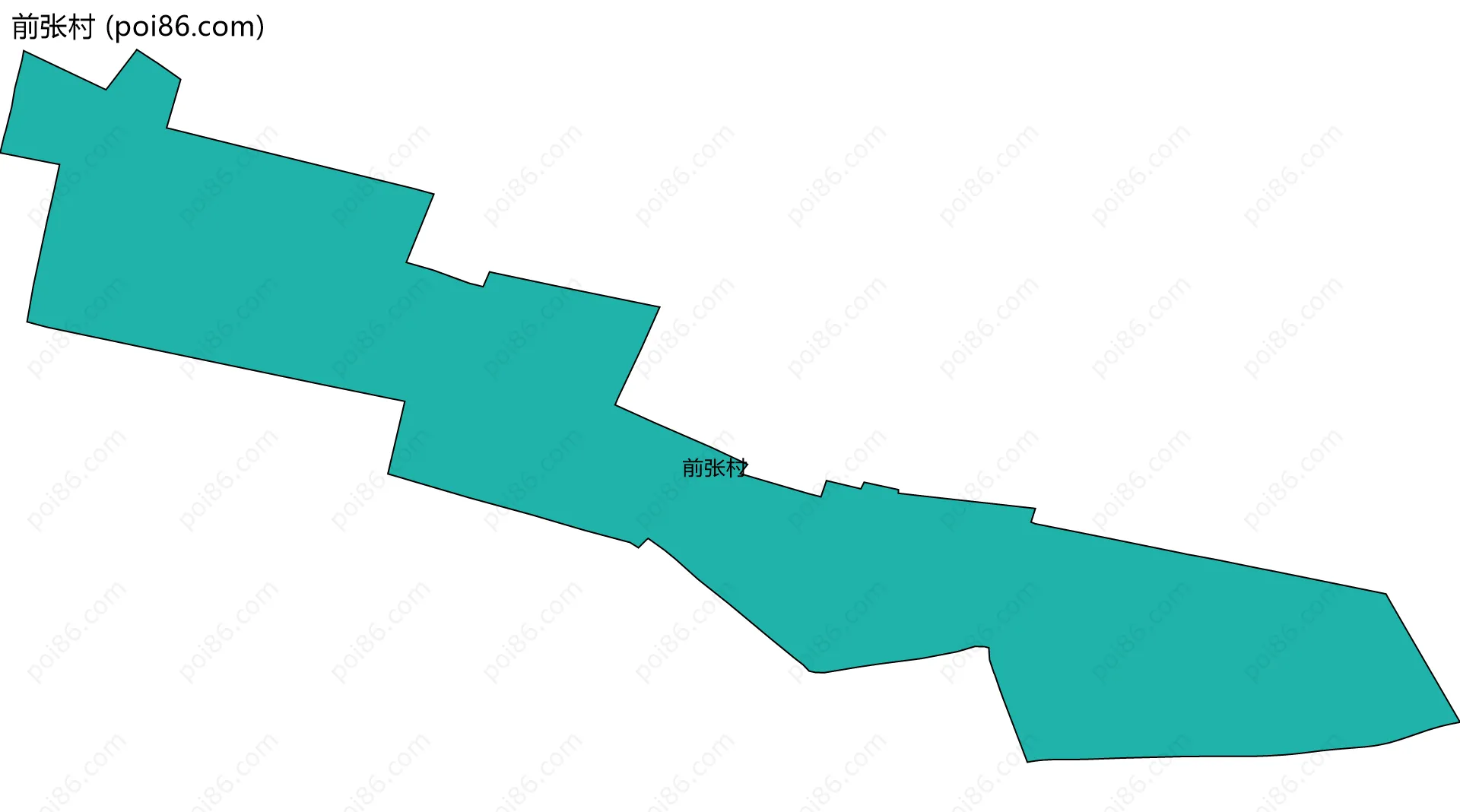 前张村边界地图