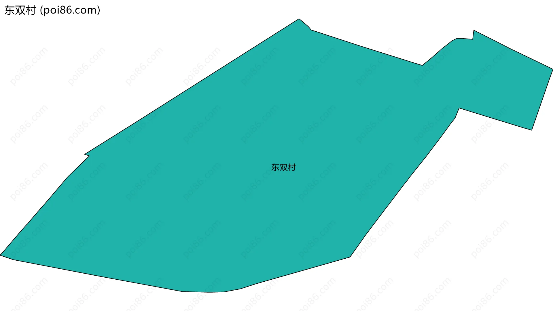 东双村边界地图