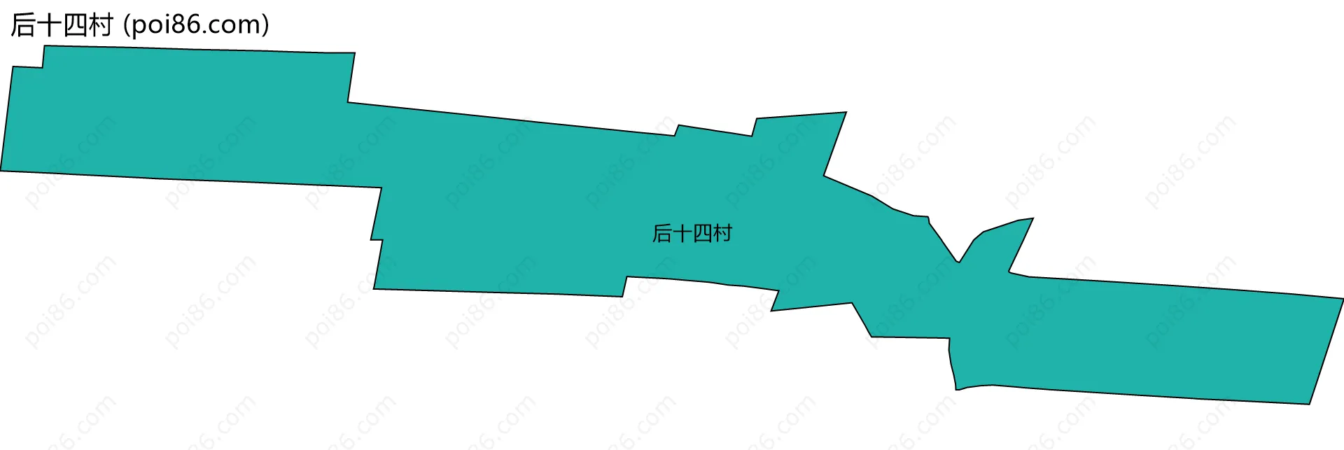 后十四村边界地图