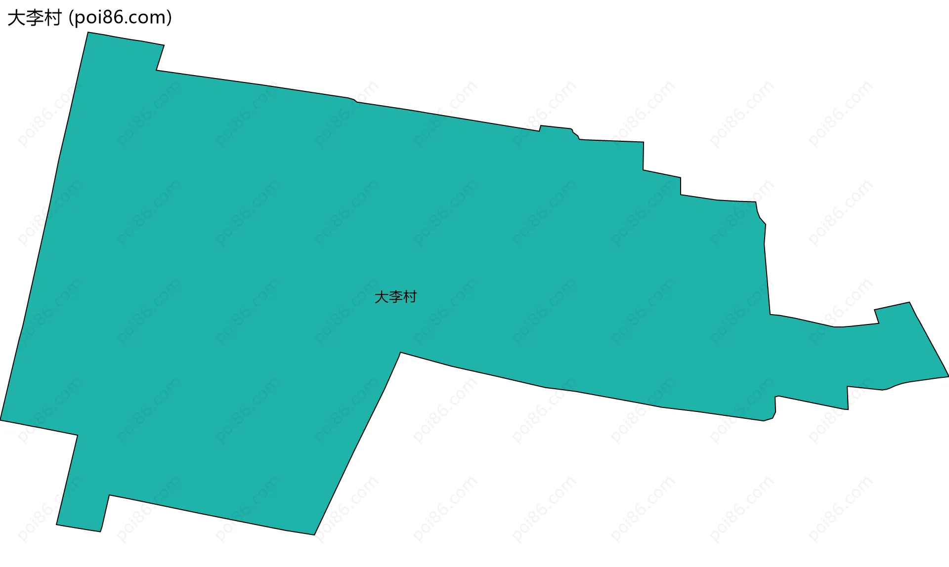 大李村边界地图