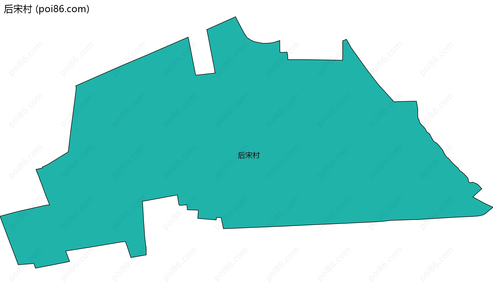 后宋村边界地图