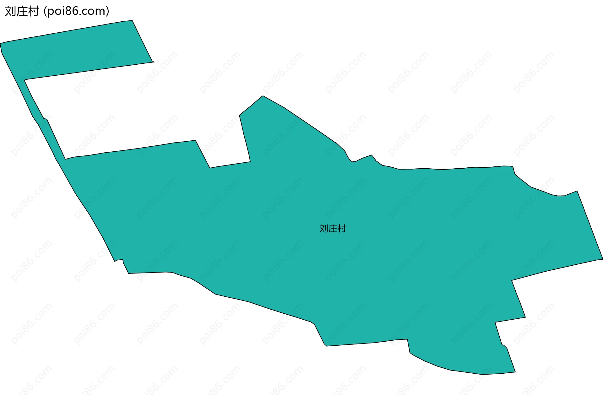 刘庄村边界地图