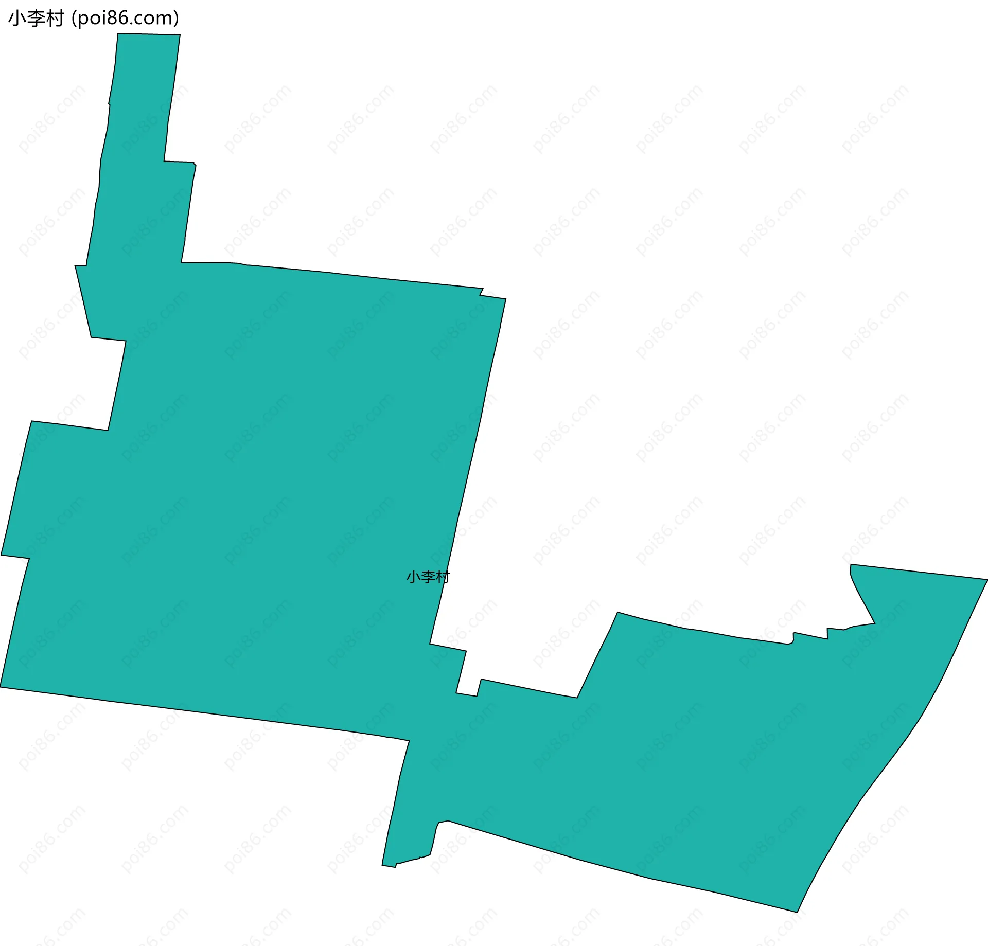 小李村边界地图