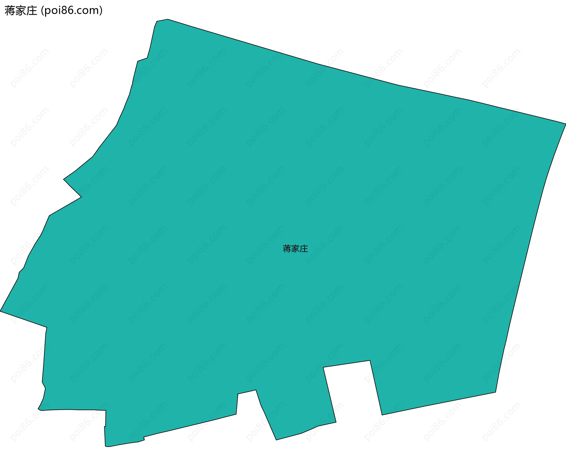 蒋家庄边界地图