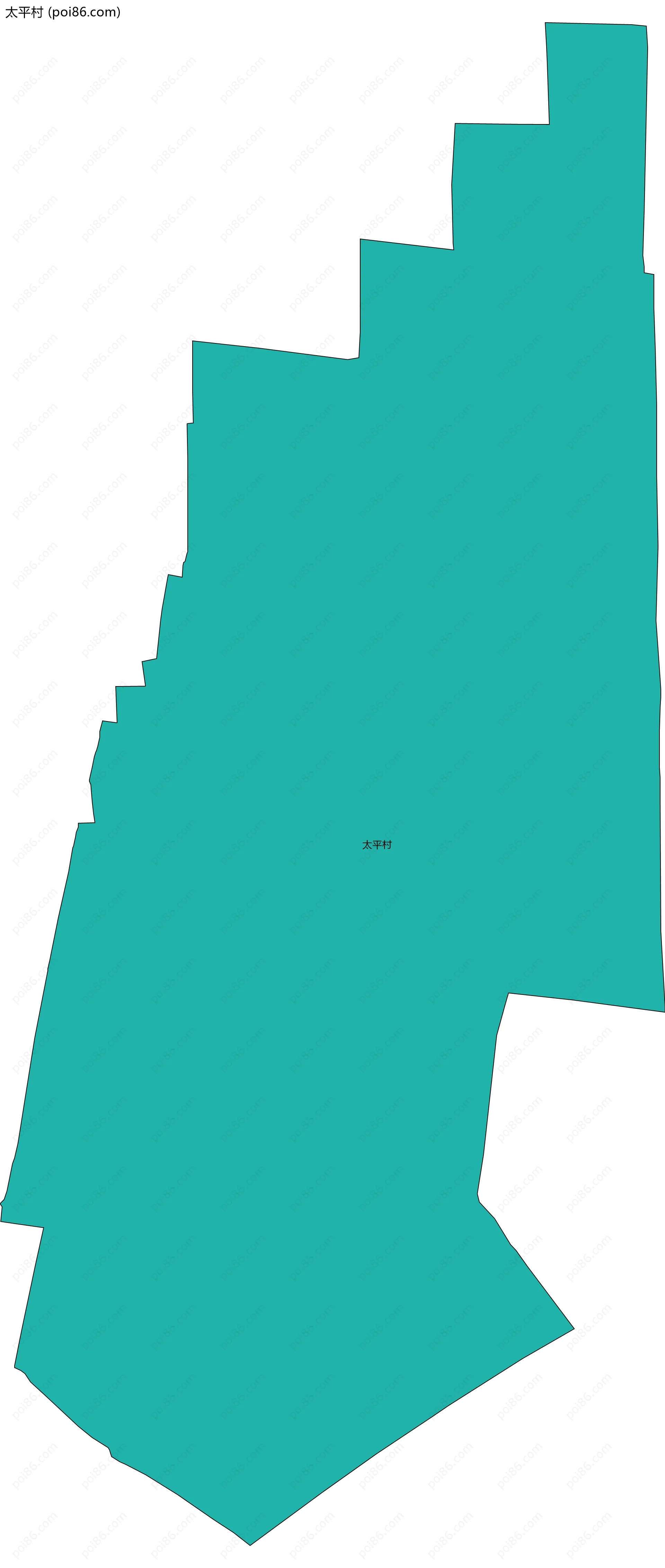 太平村边界地图