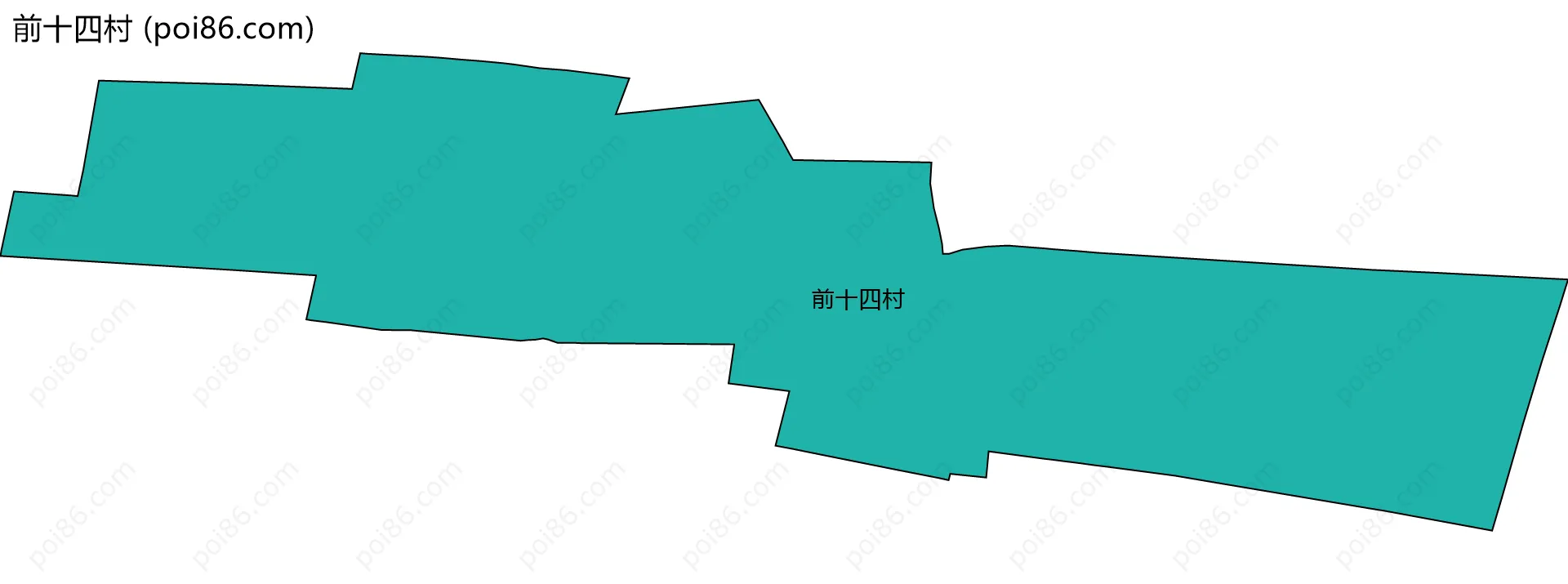 前十四村边界地图