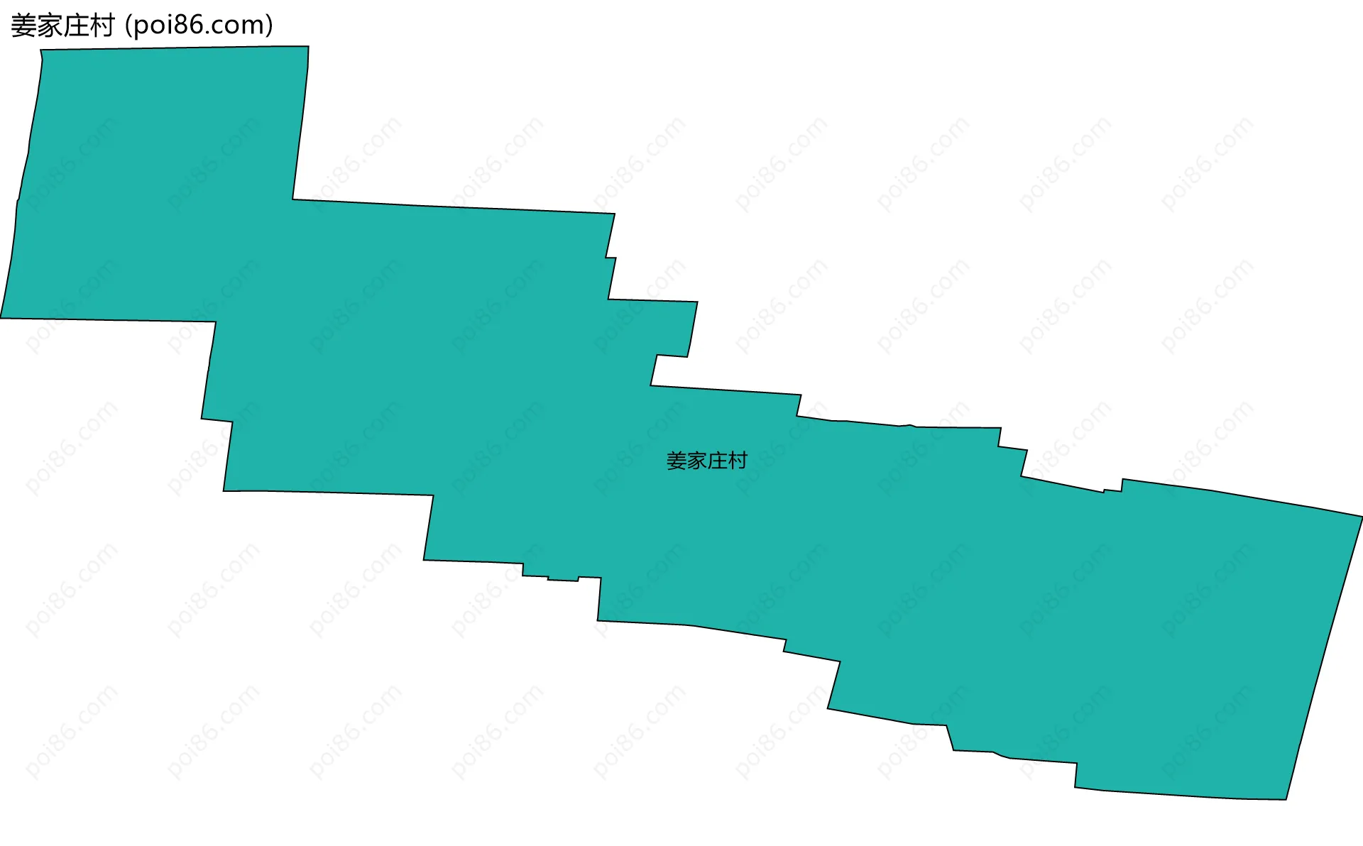 姜家庄村边界地图