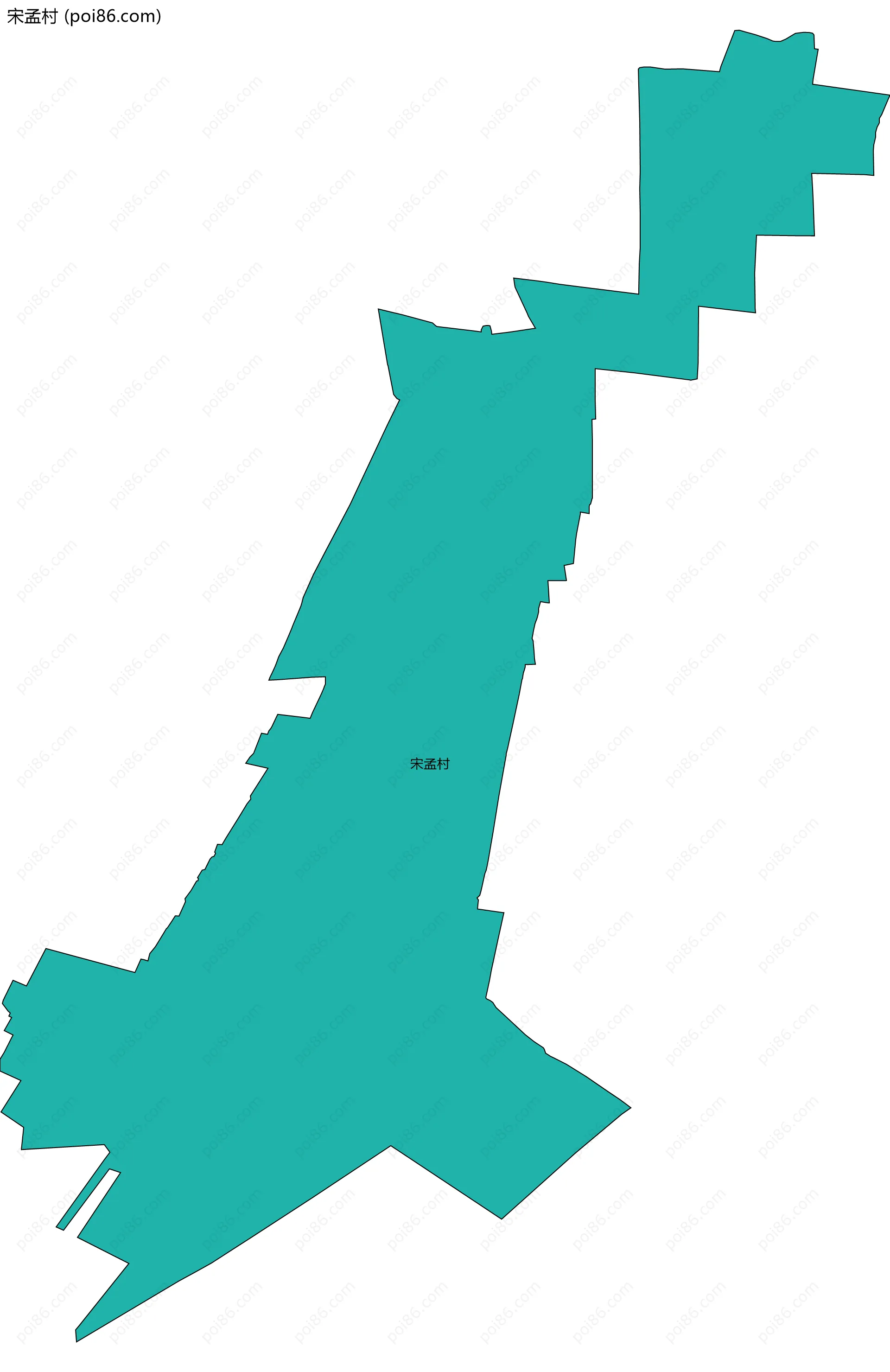 宋孟村边界地图