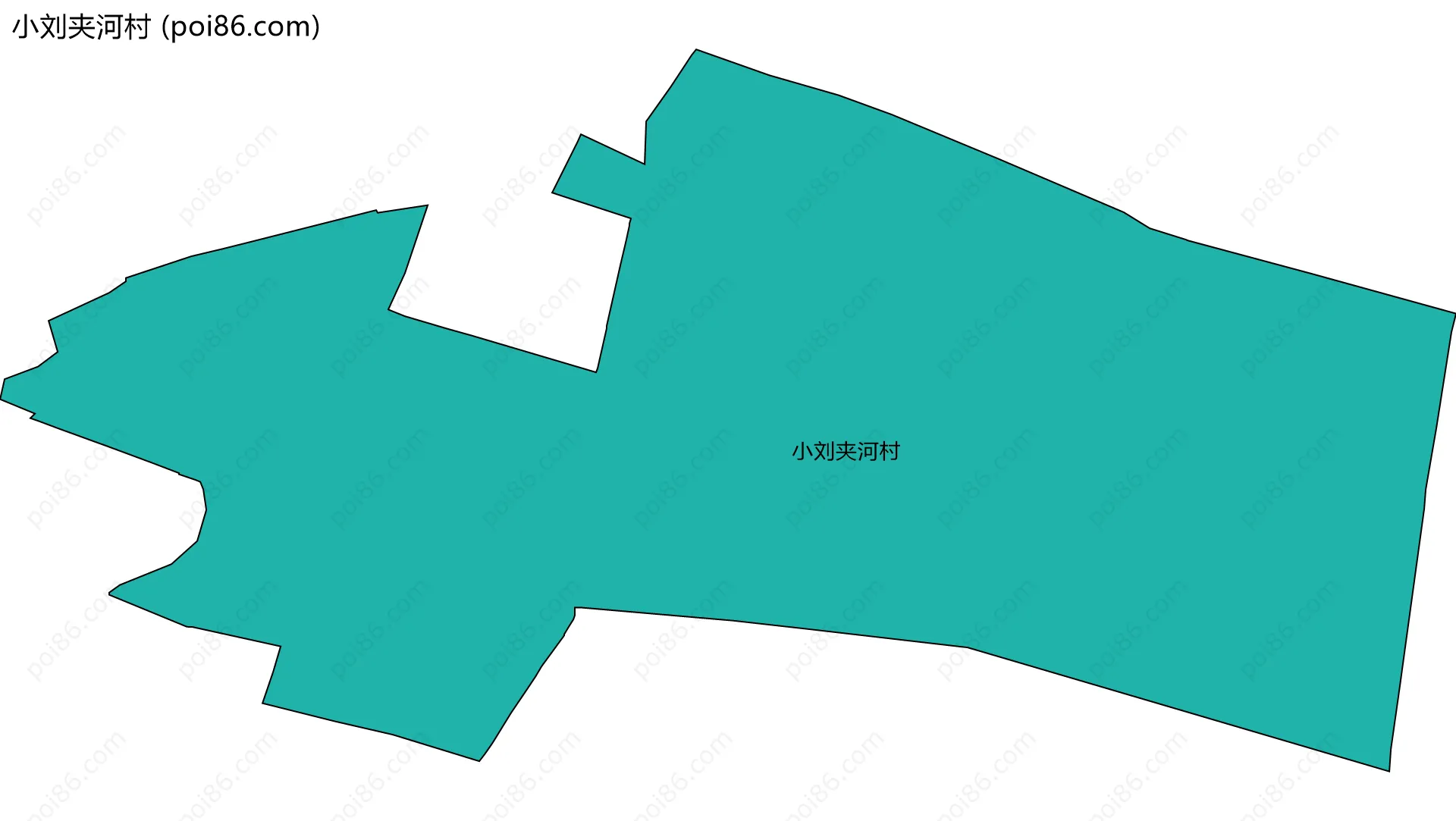 小刘夹河村边界地图