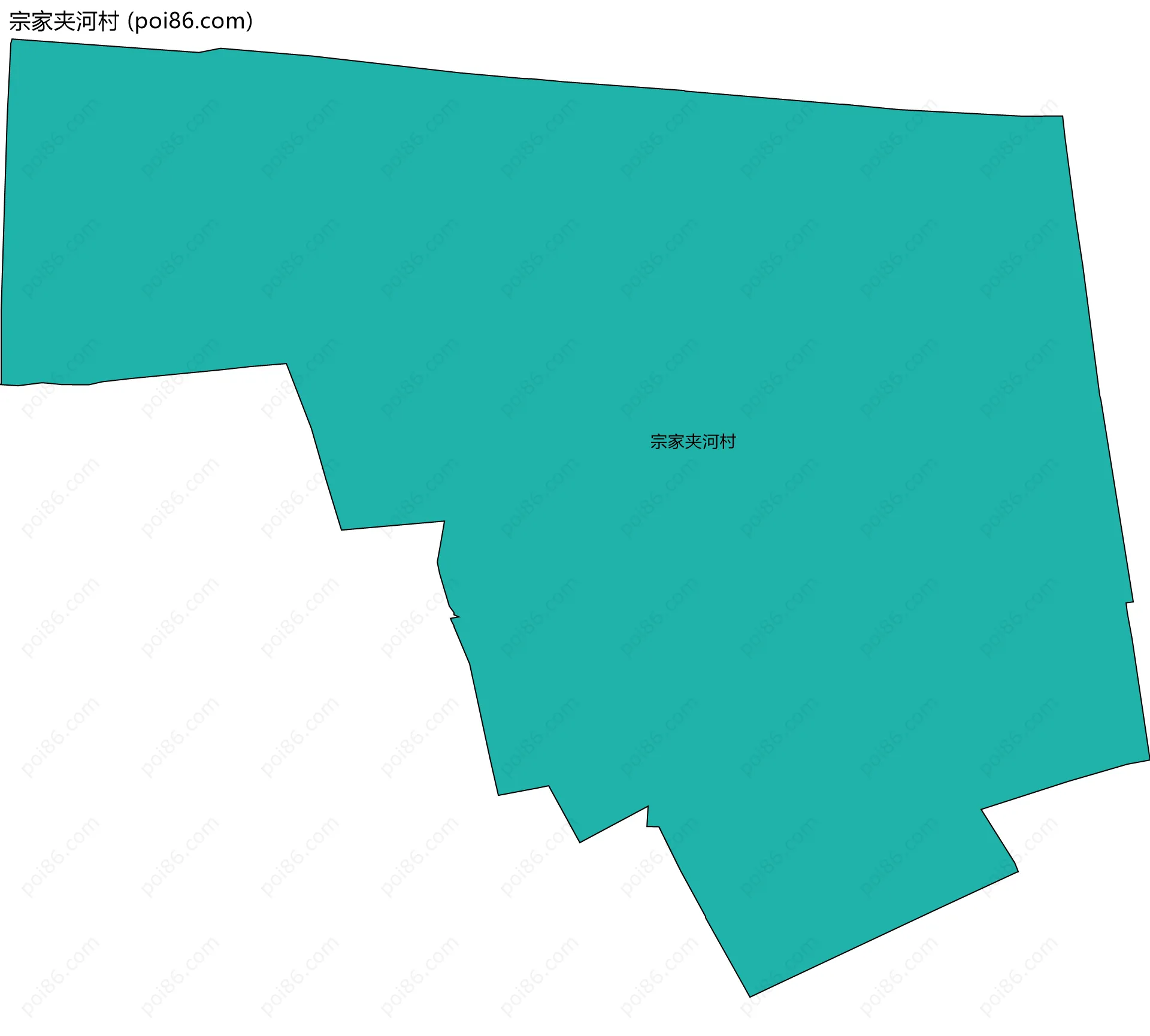 宗家夹河村边界地图
