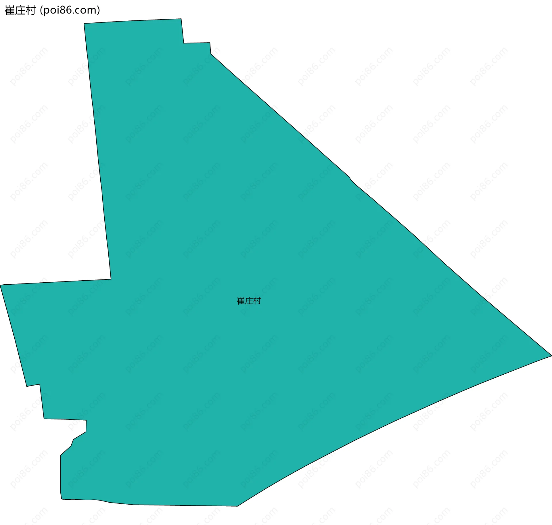 崔庄村边界地图