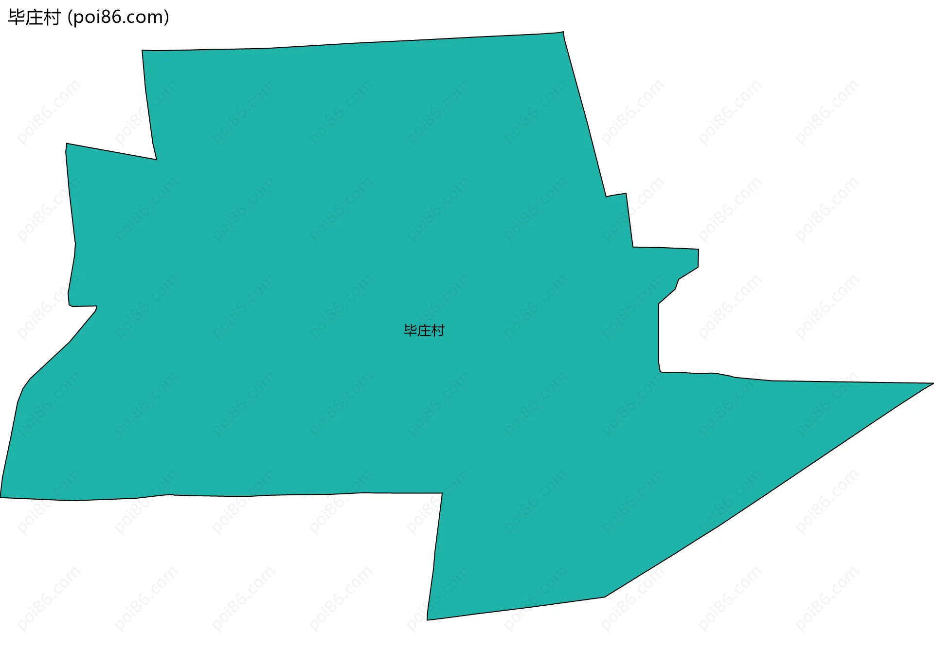 毕庄村边界地图