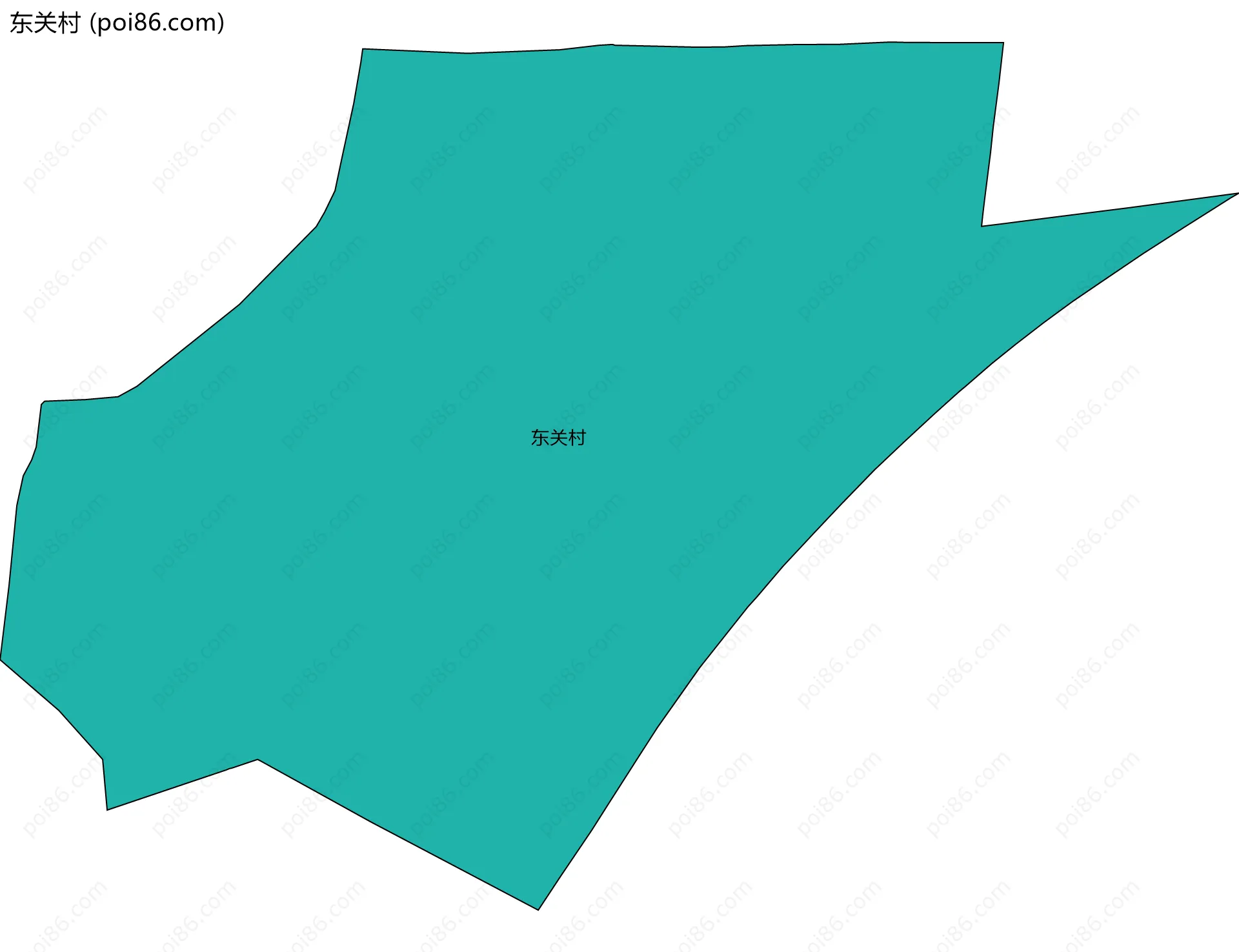 东关村边界地图