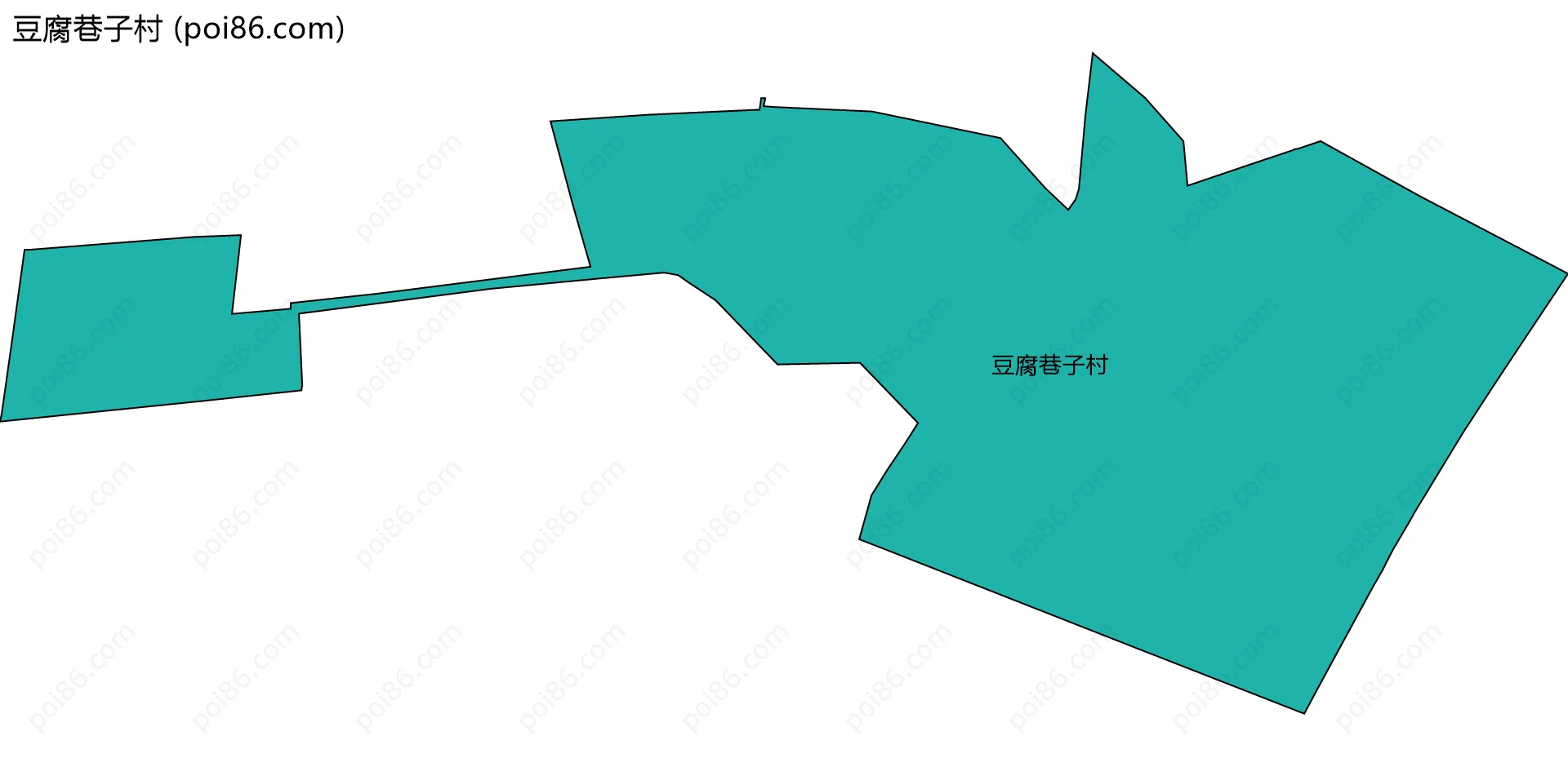 豆腐巷子村边界地图