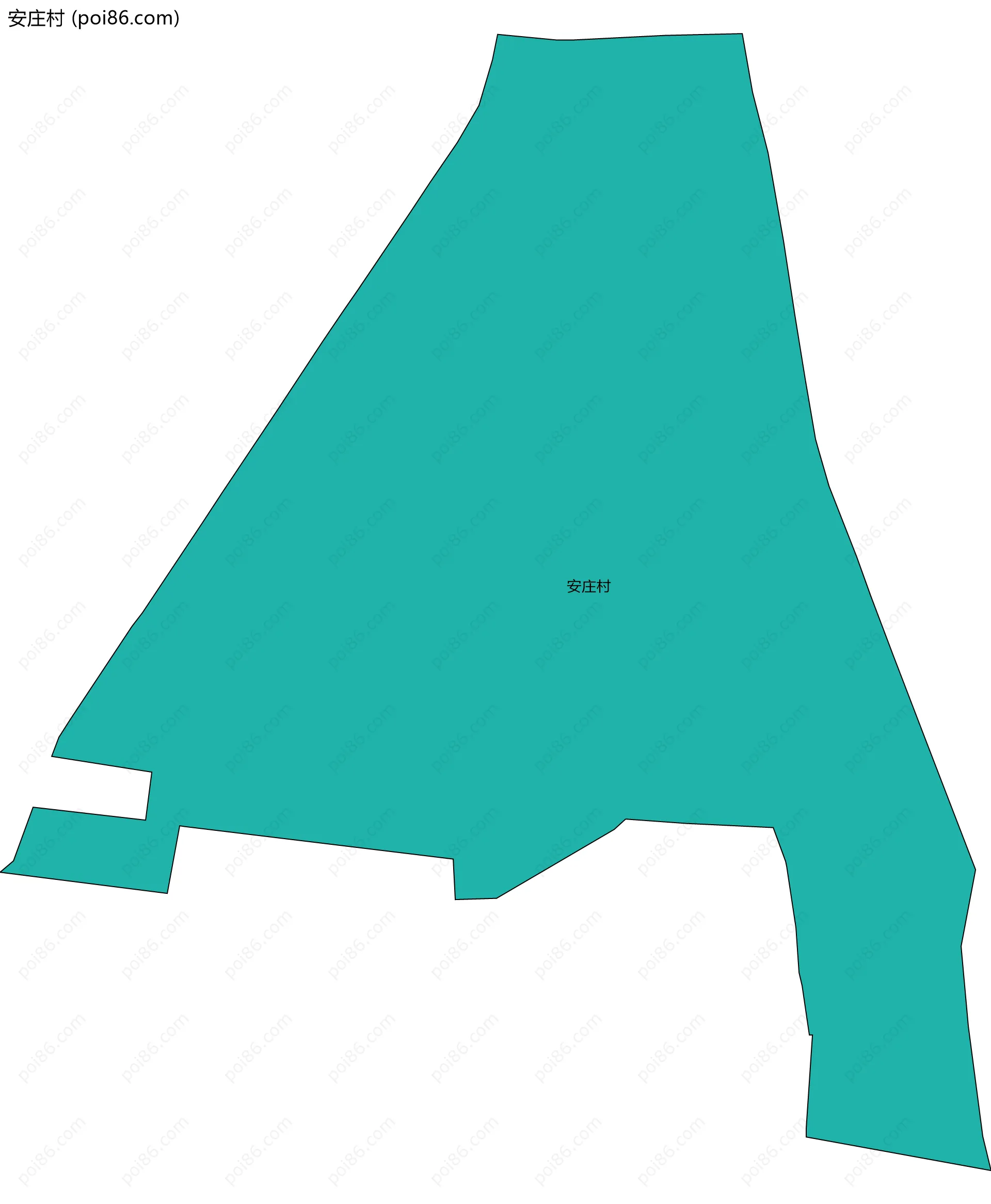 安庄村边界地图