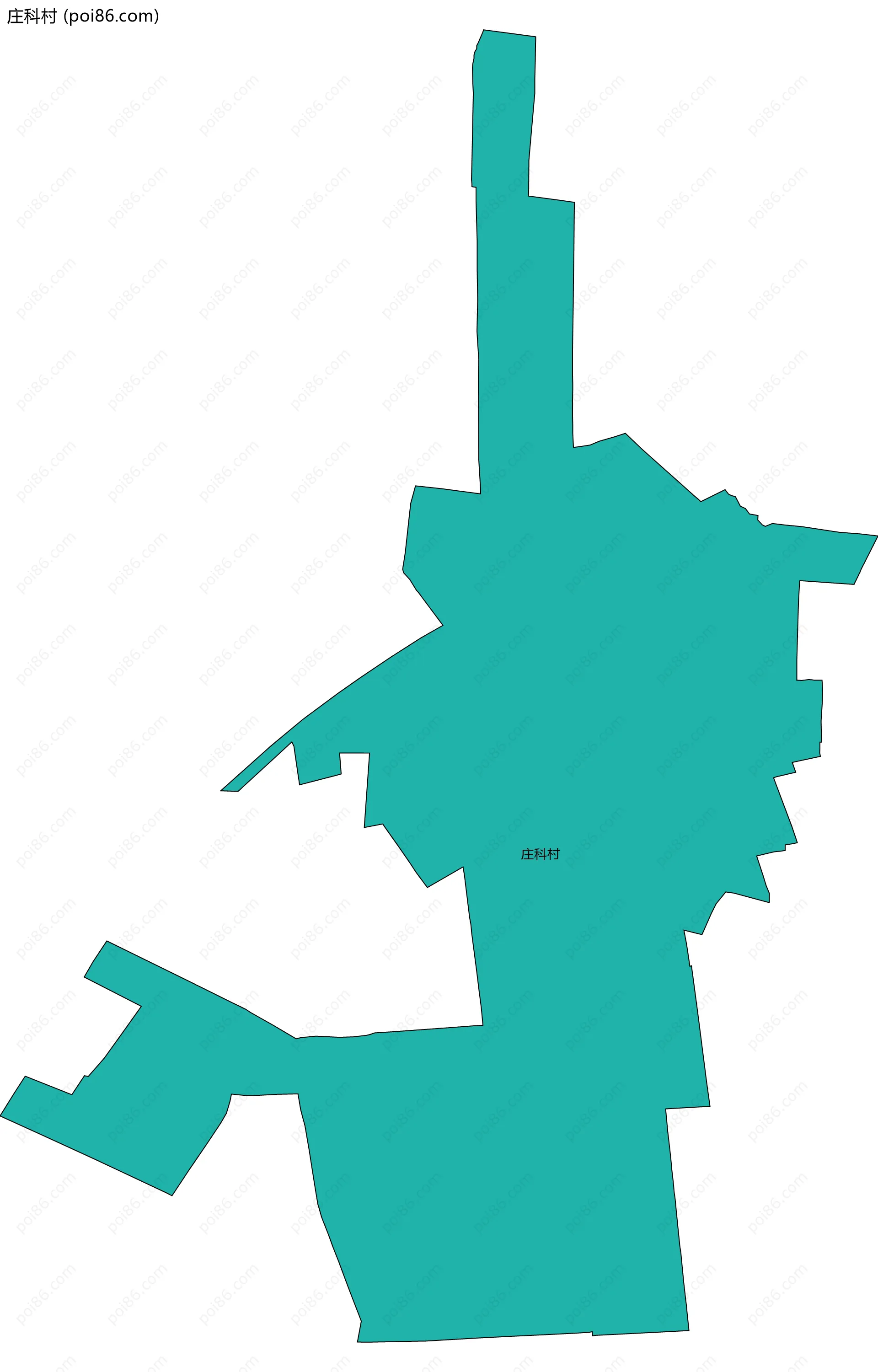 庄科村边界地图