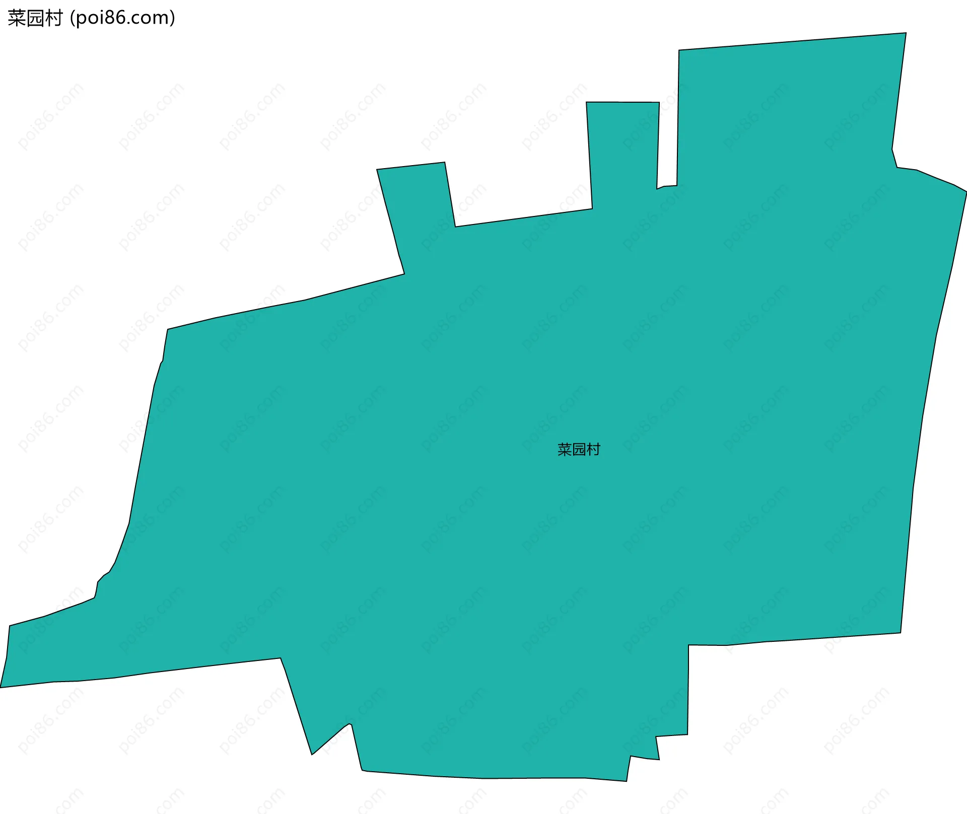 菜园村边界地图