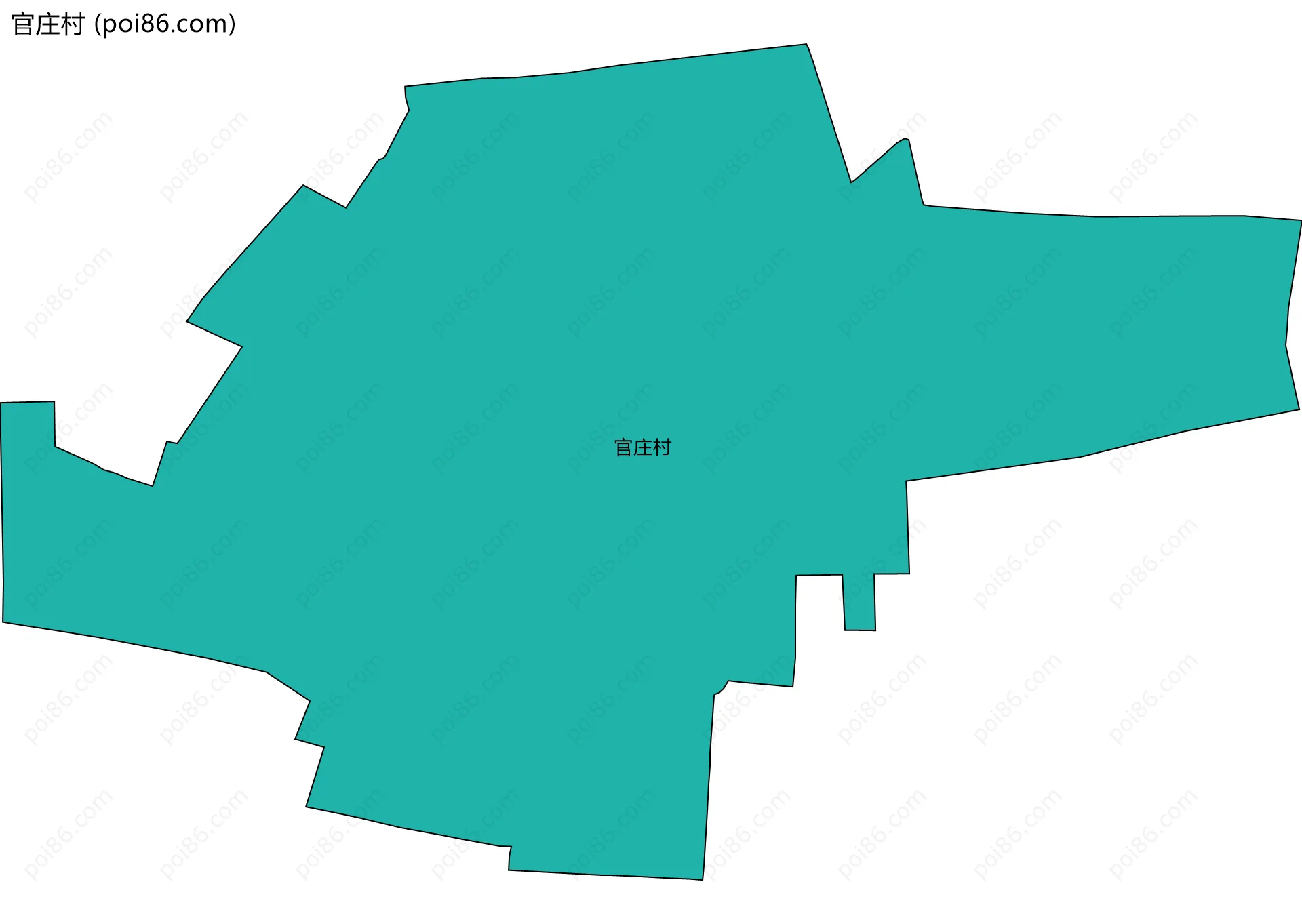 官庄村边界地图