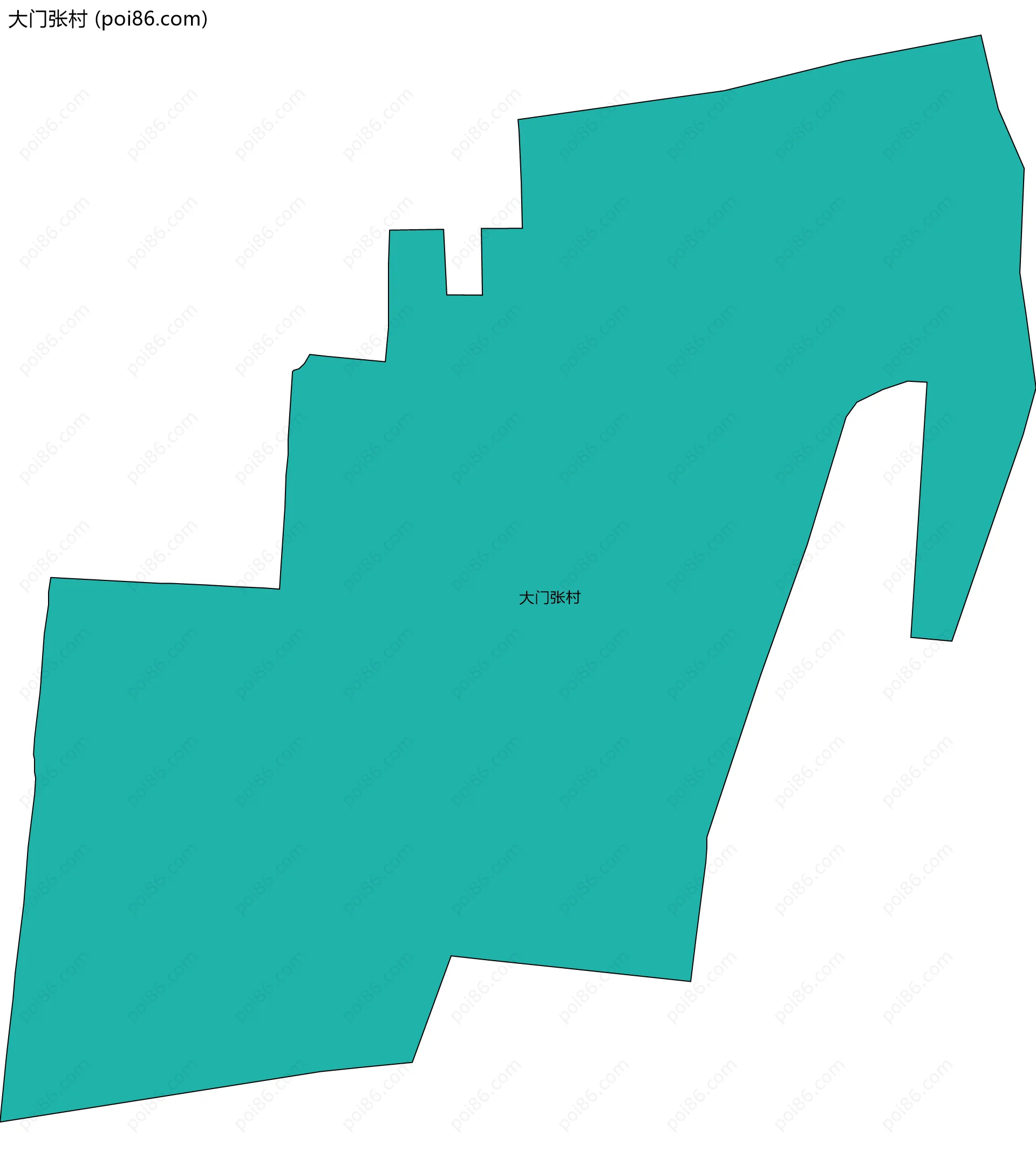 大门张村边界地图