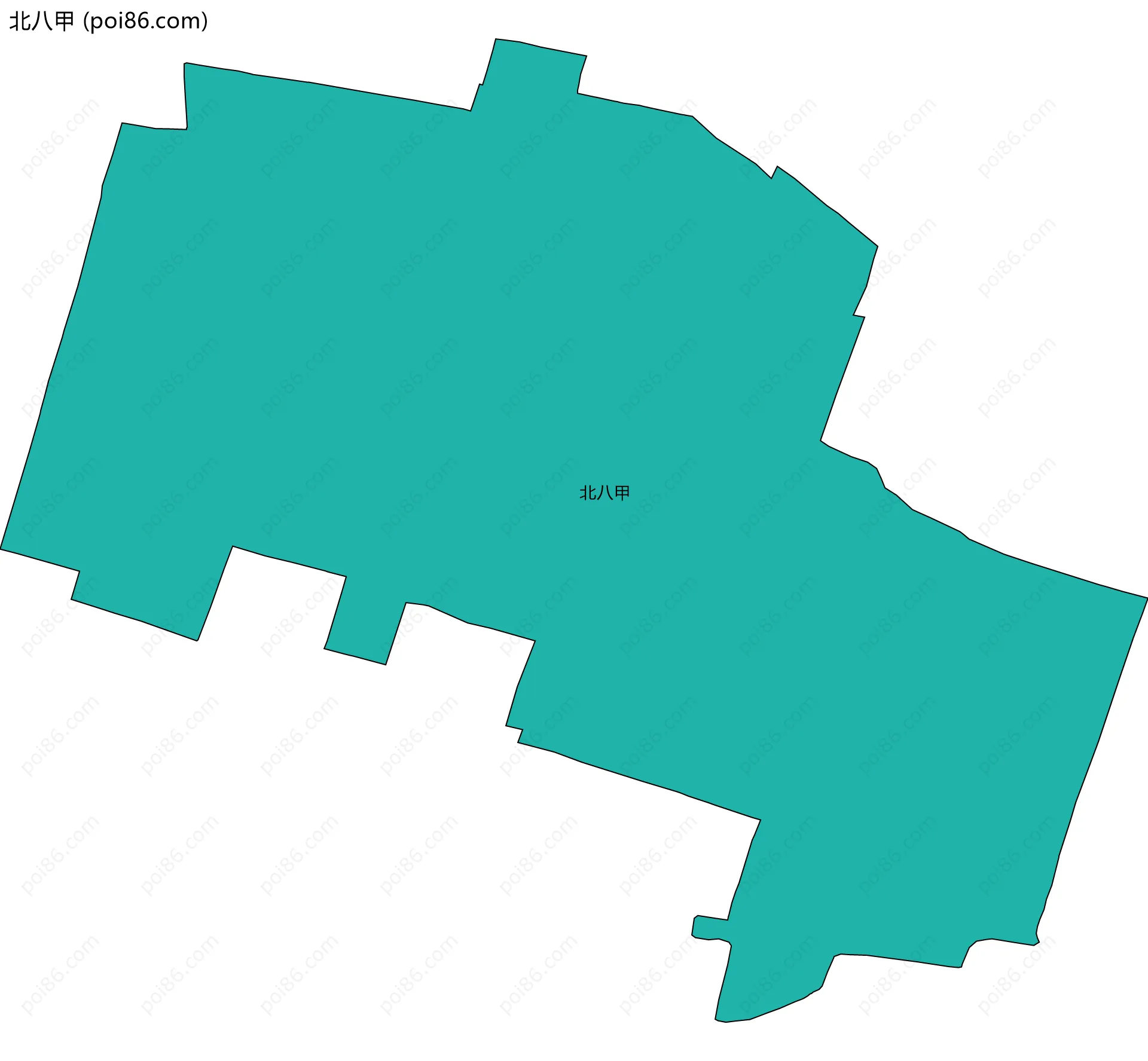 北八甲边界地图