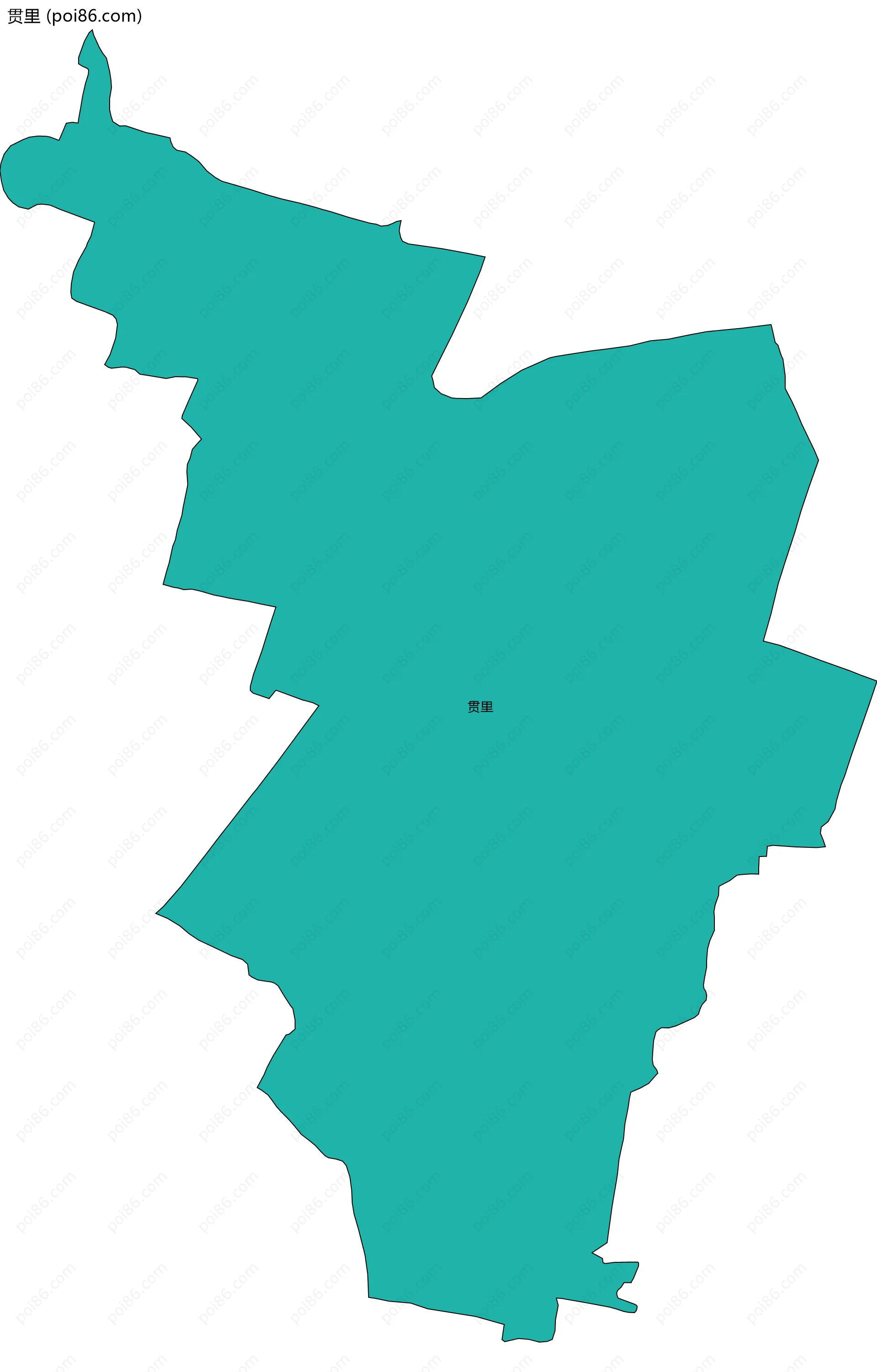 贯里边界地图