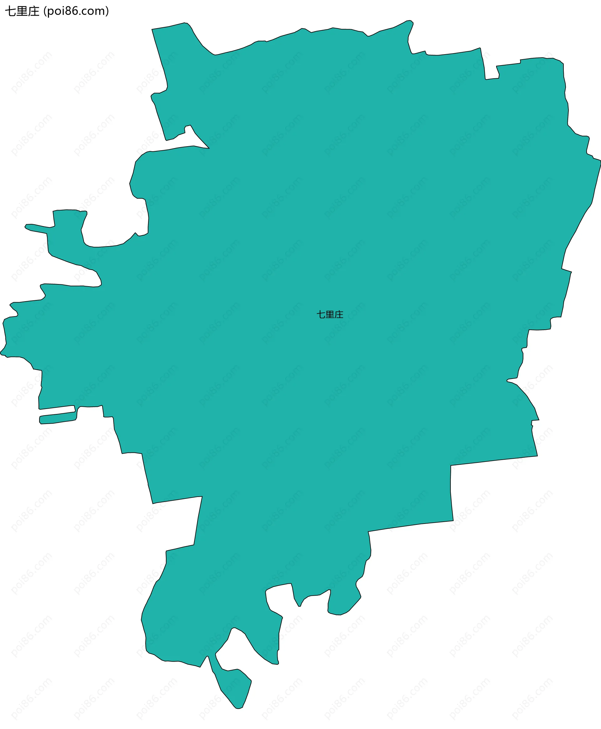七里庄边界地图