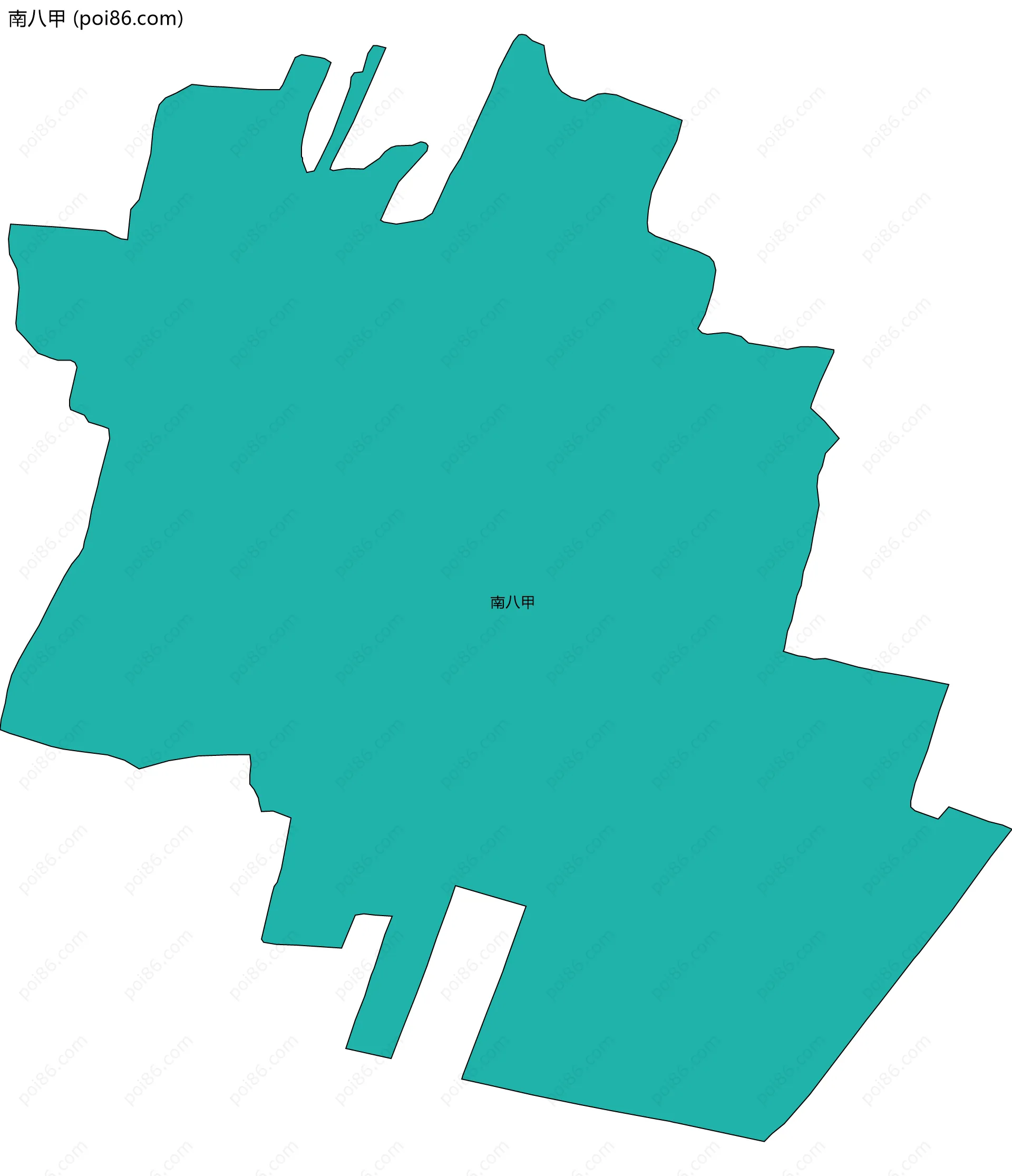 南八甲边界地图