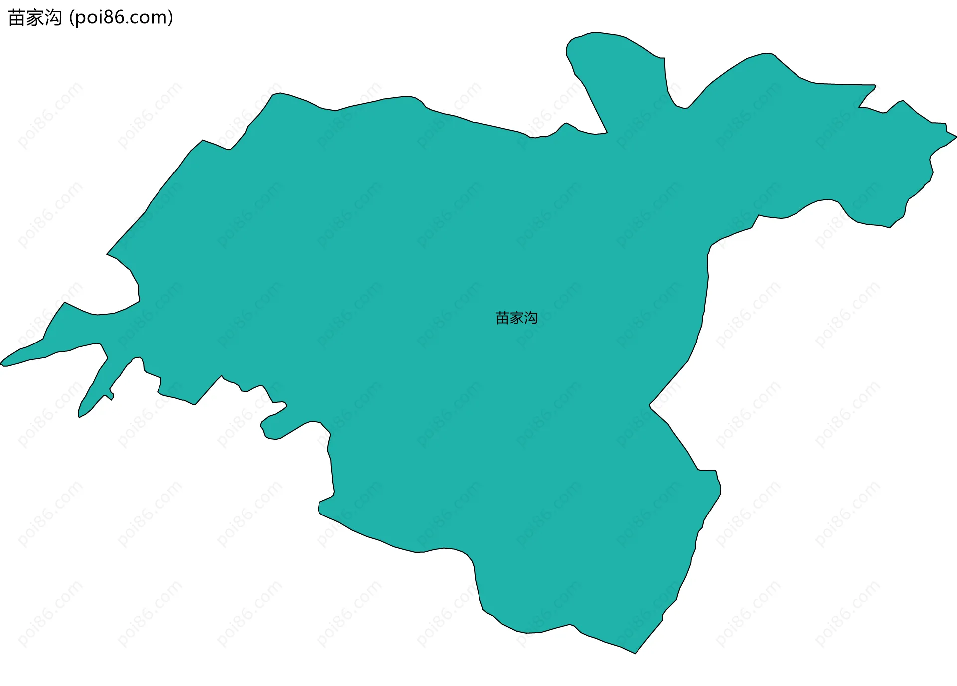 苗家沟边界地图