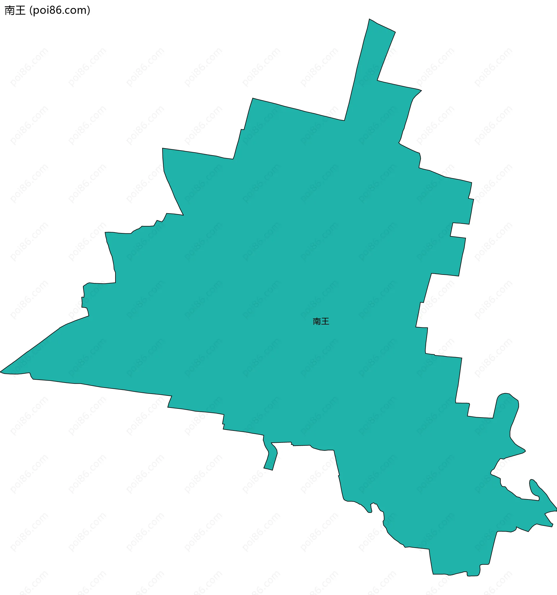 南王边界地图