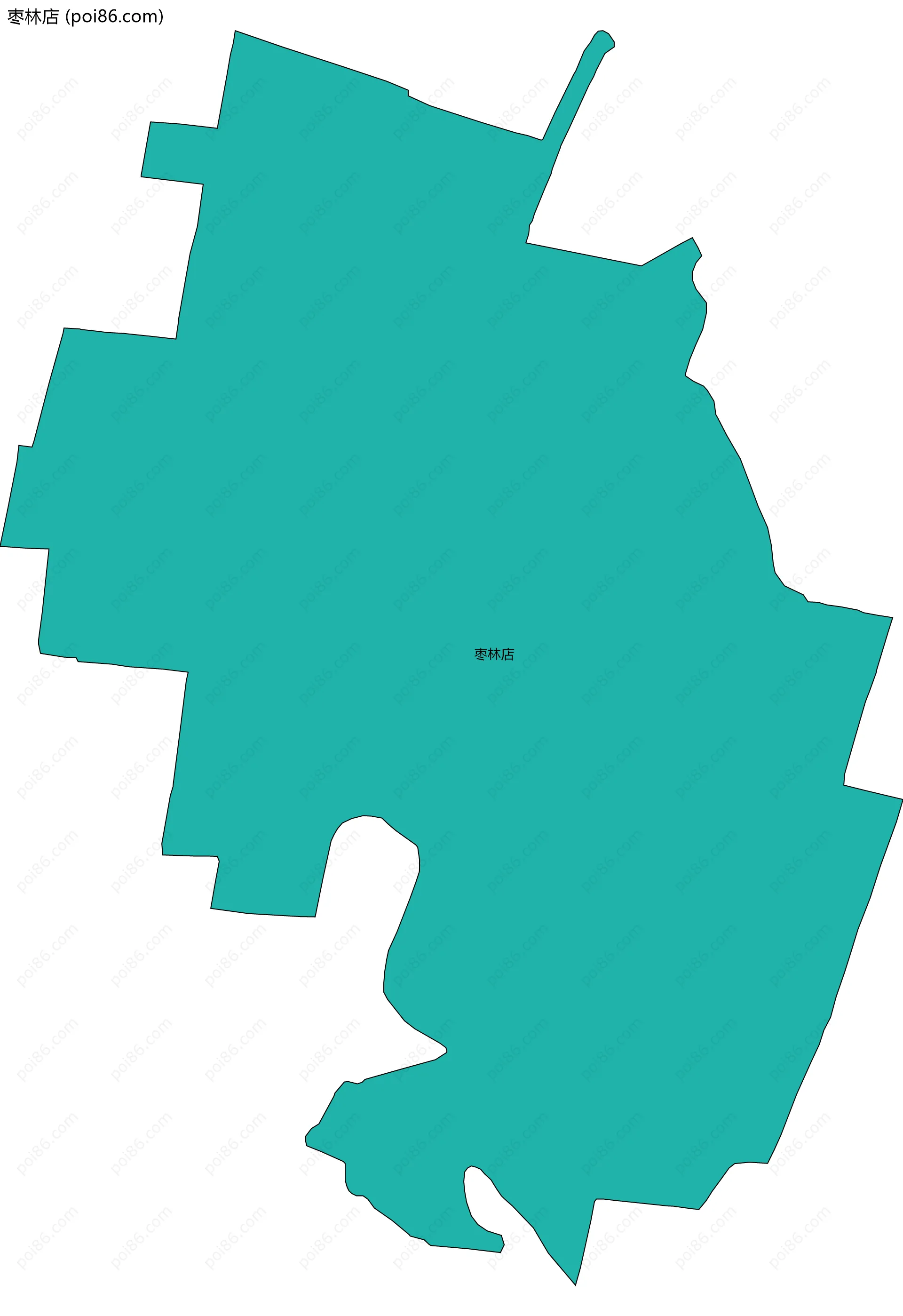 枣林店边界地图