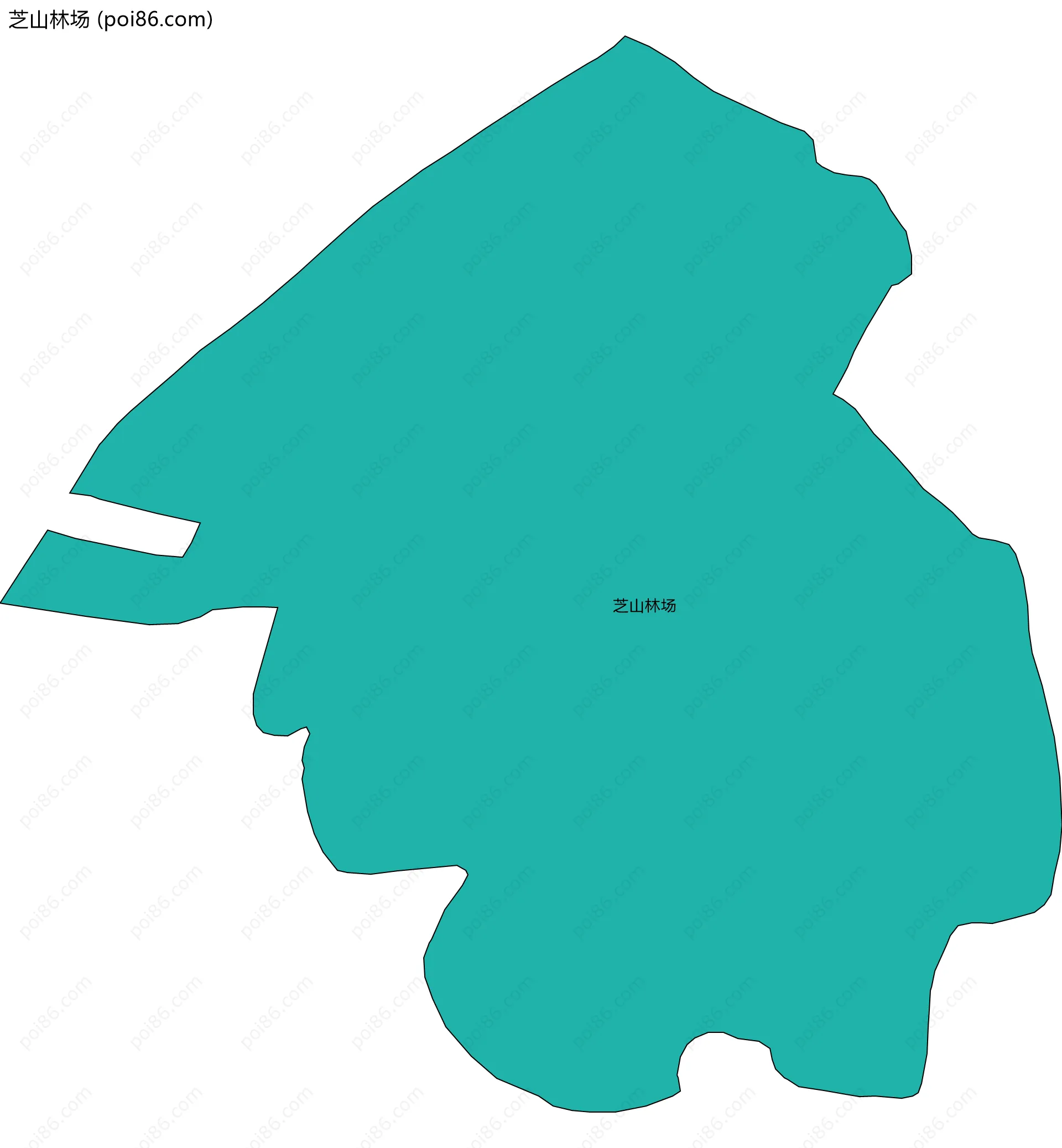 芝山林场边界地图