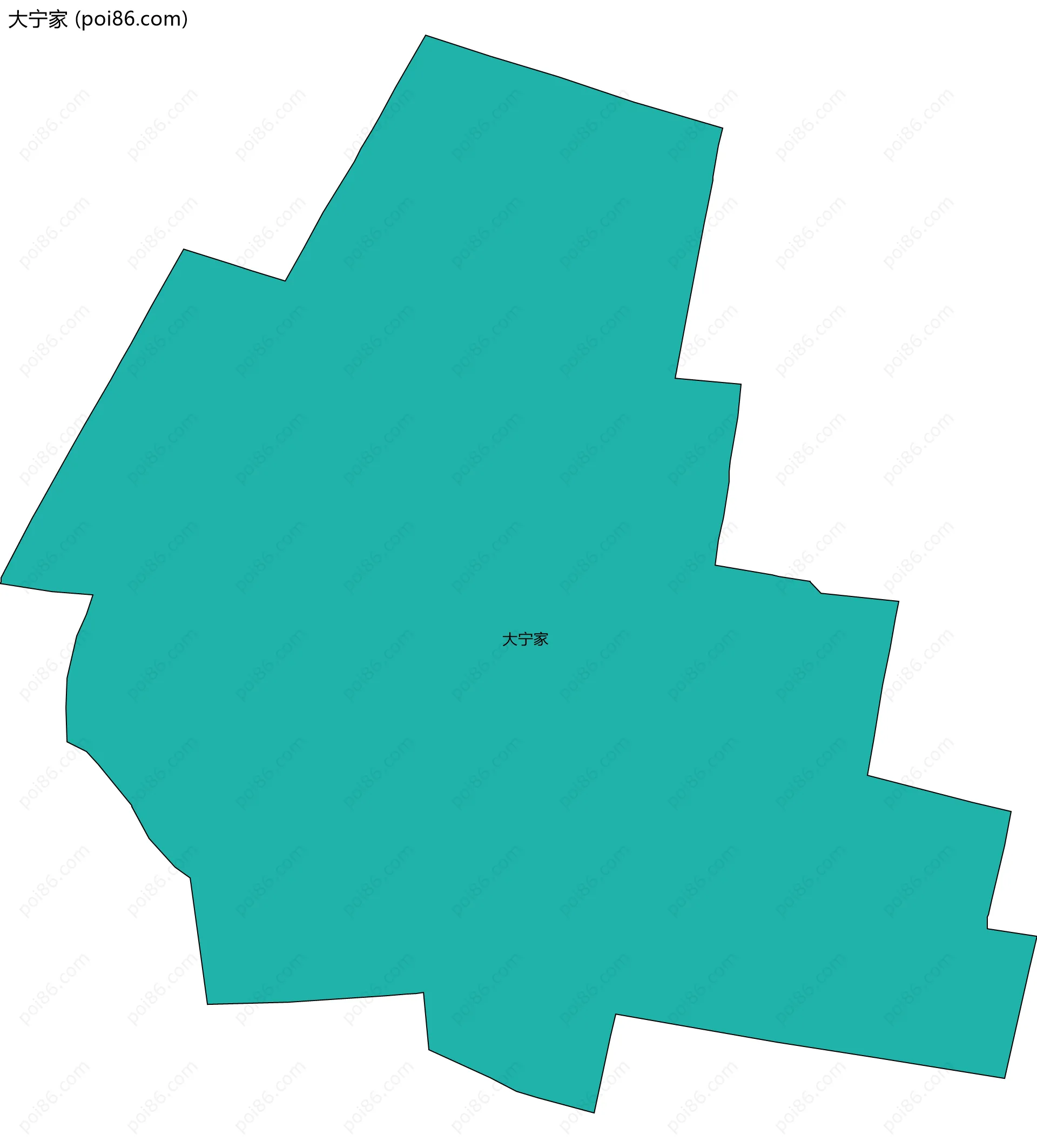 大宁家边界地图