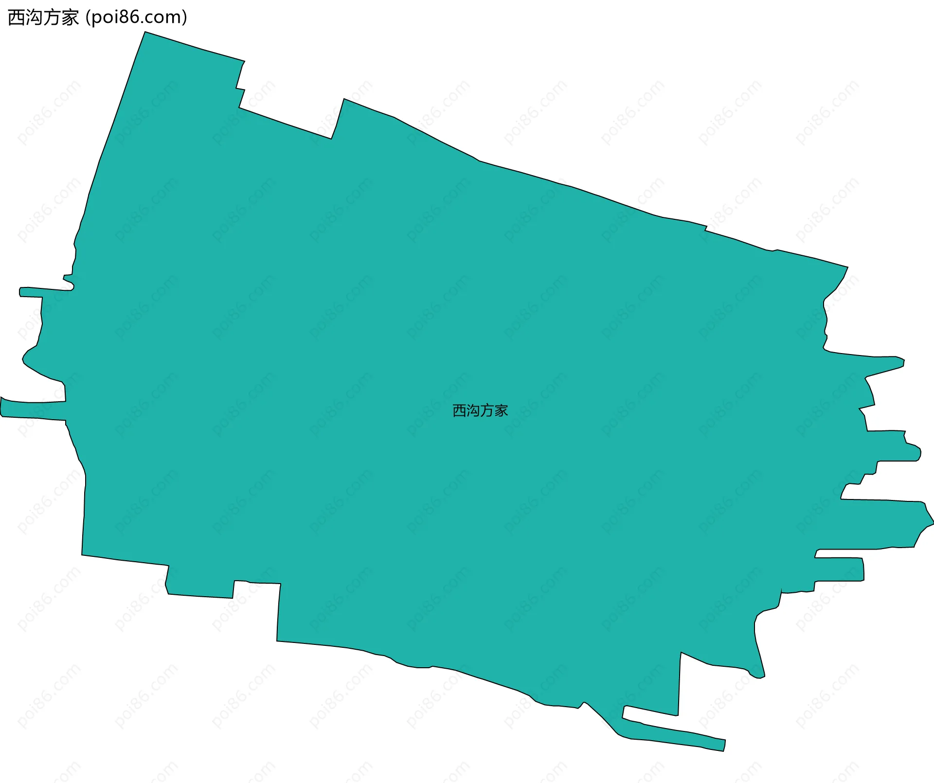 西沟方家边界地图