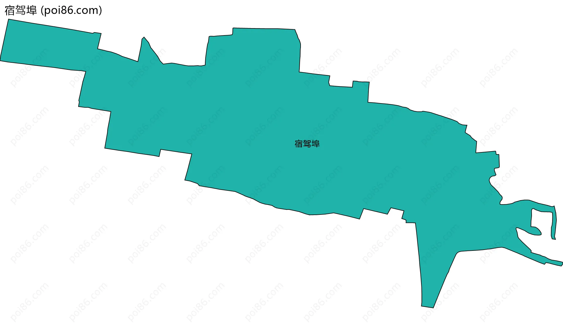 宿驾埠边界地图