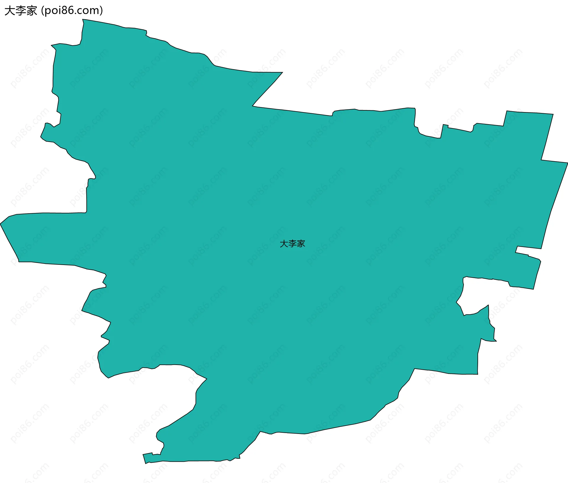 大李家边界地图