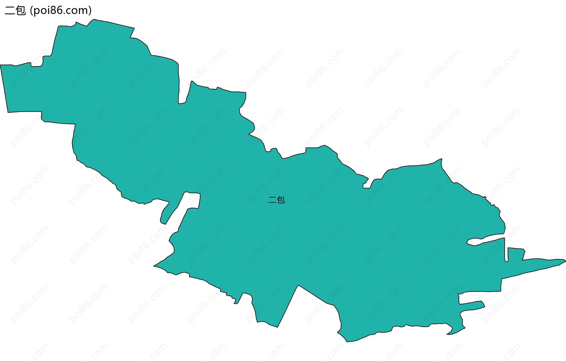 二包边界地图