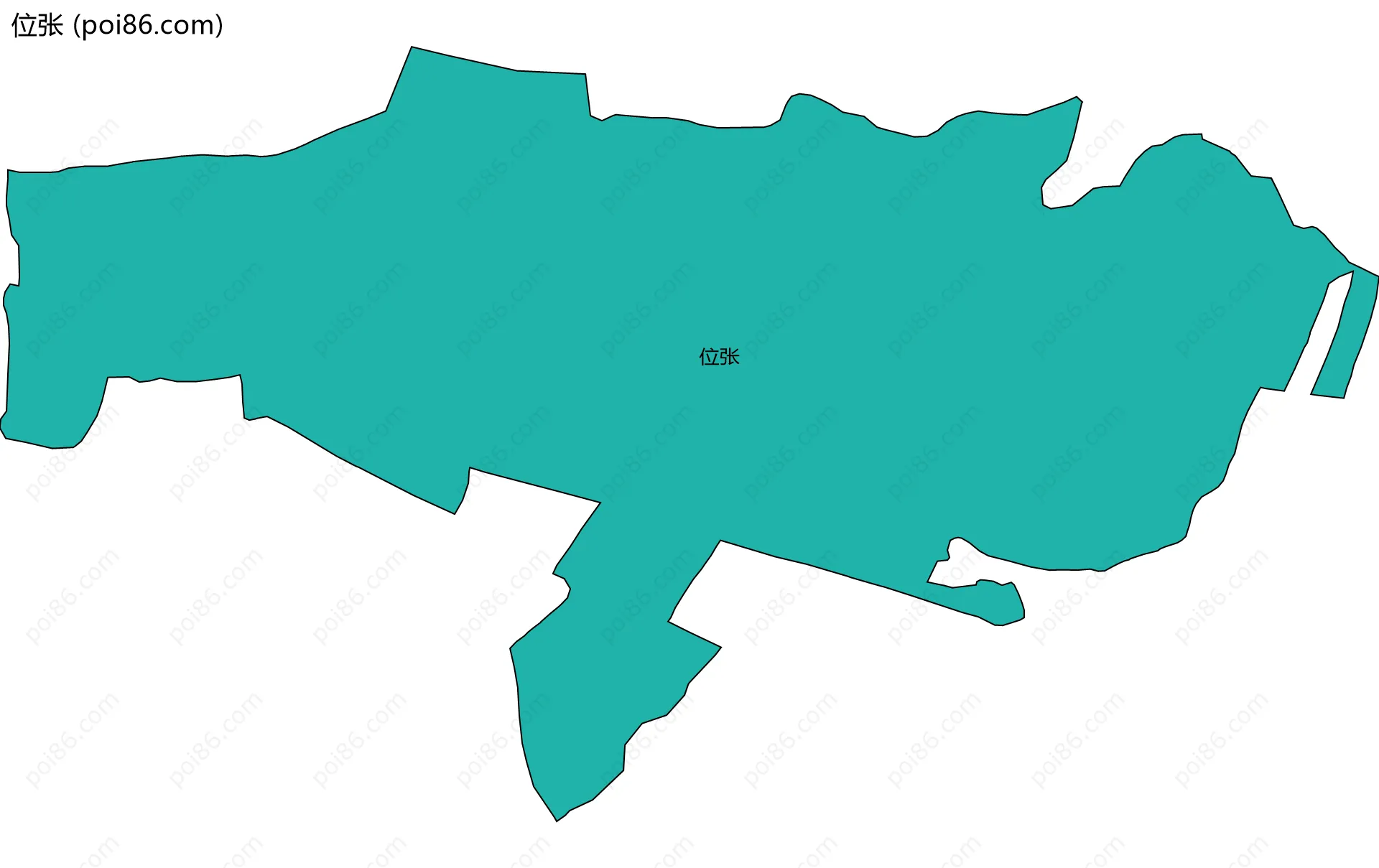 位张边界地图