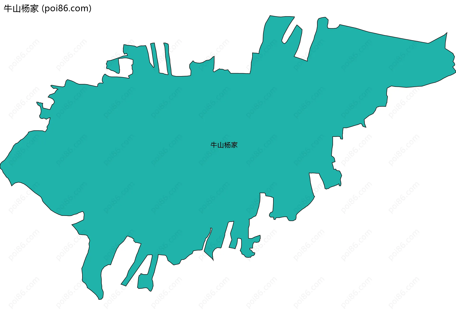 牛山杨家边界地图