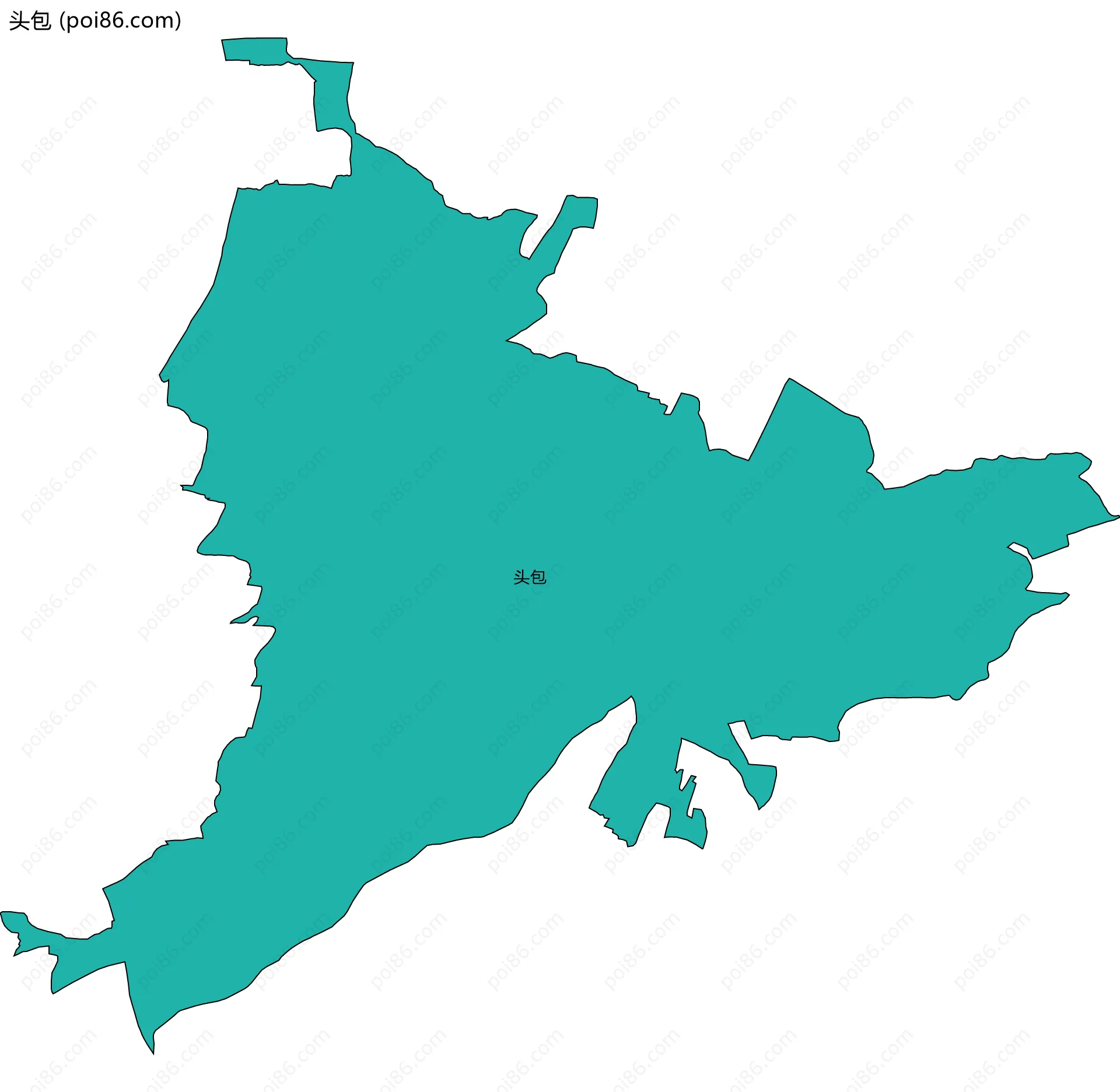 头包边界地图