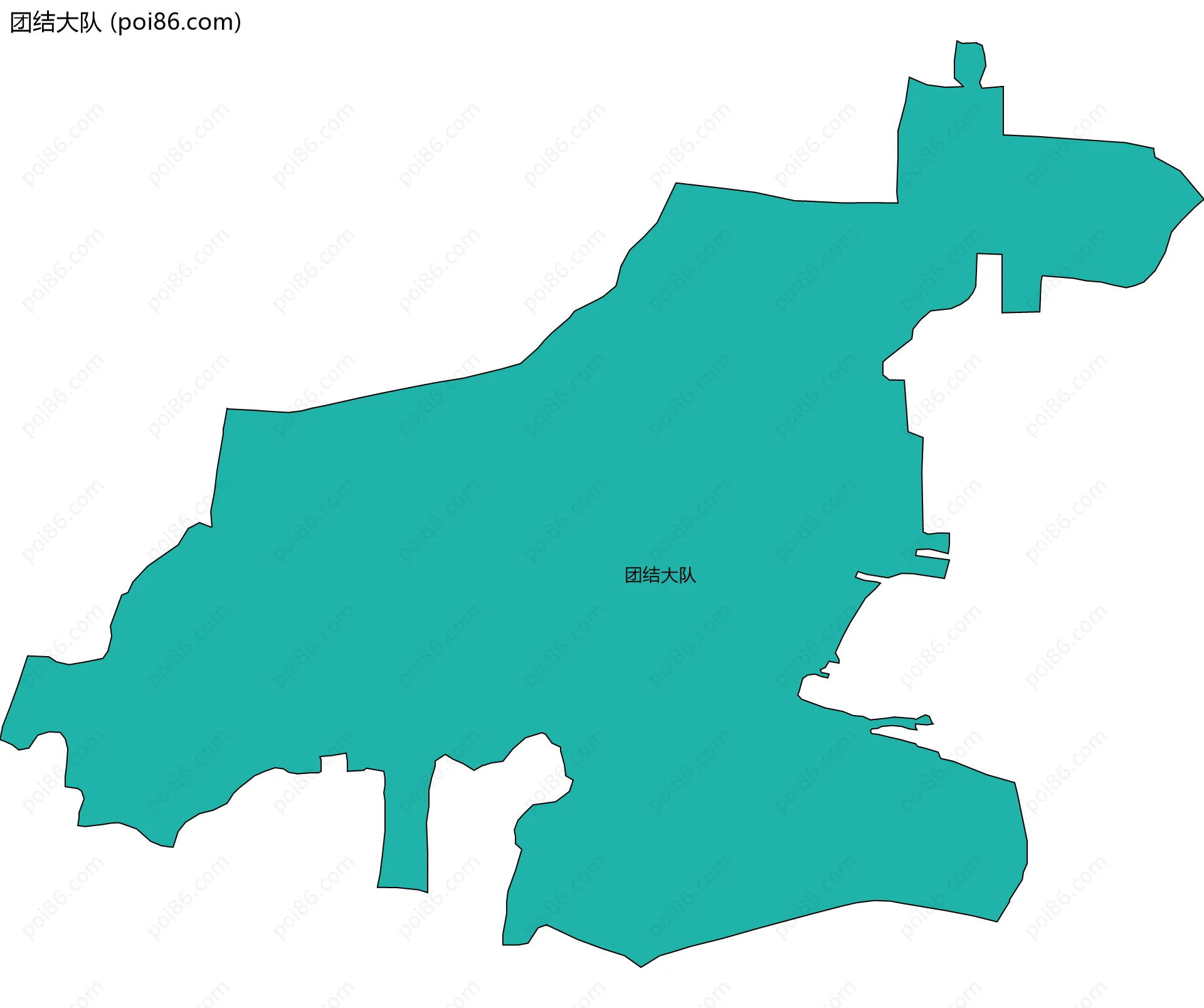 团结大队边界地图